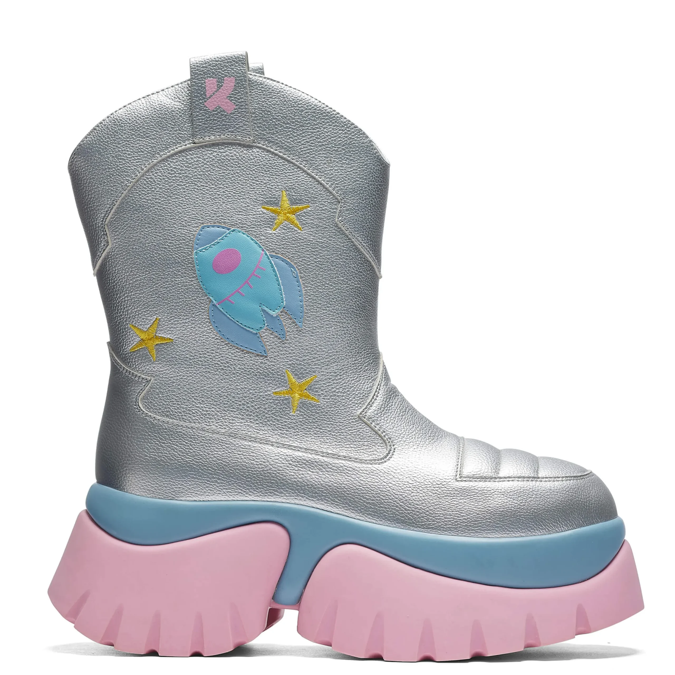 KOI footwear A Fairytale Galaxy Space Boots - Silver Shop