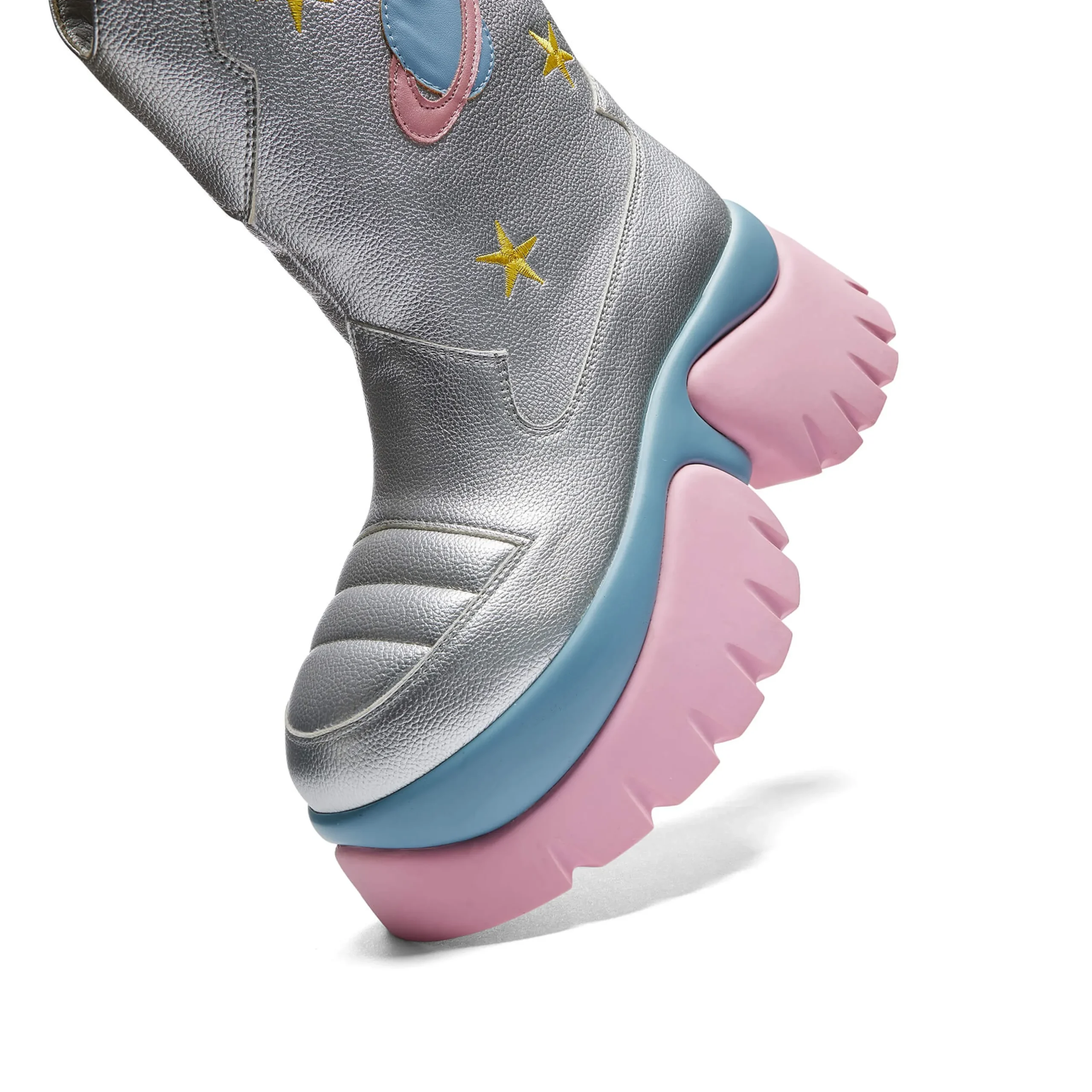 KOI footwear A Fairytale Galaxy Space Boots - Silver Shop