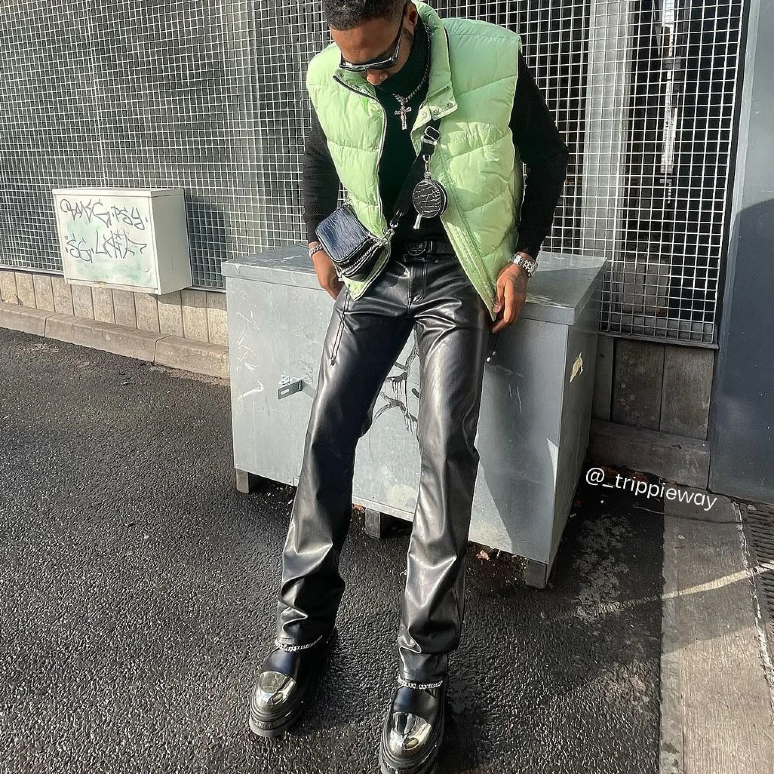 KOI footwear Borin Men's Hardware Platform Boots Black Sale