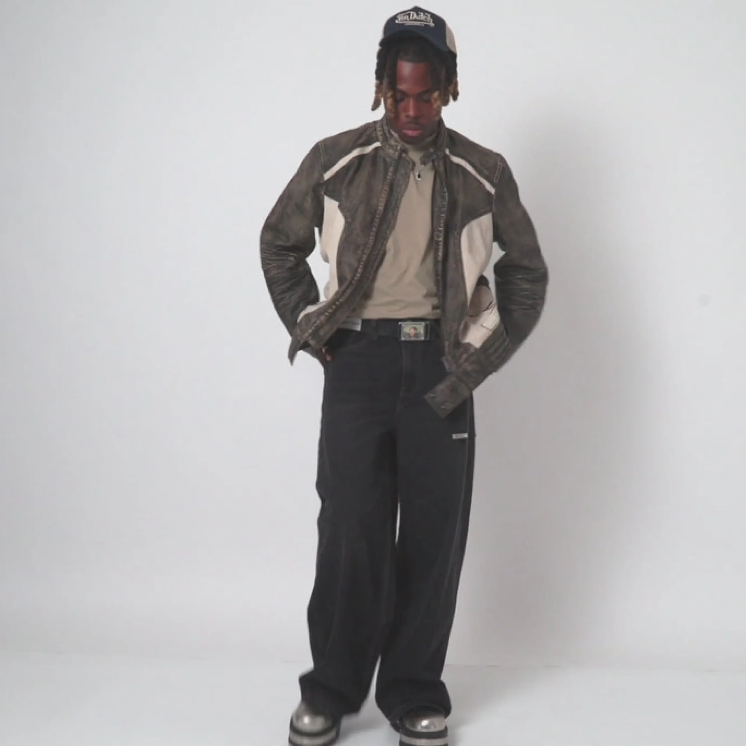 KOI footwear Borin Men's Hardware Platform Boots Black Sale