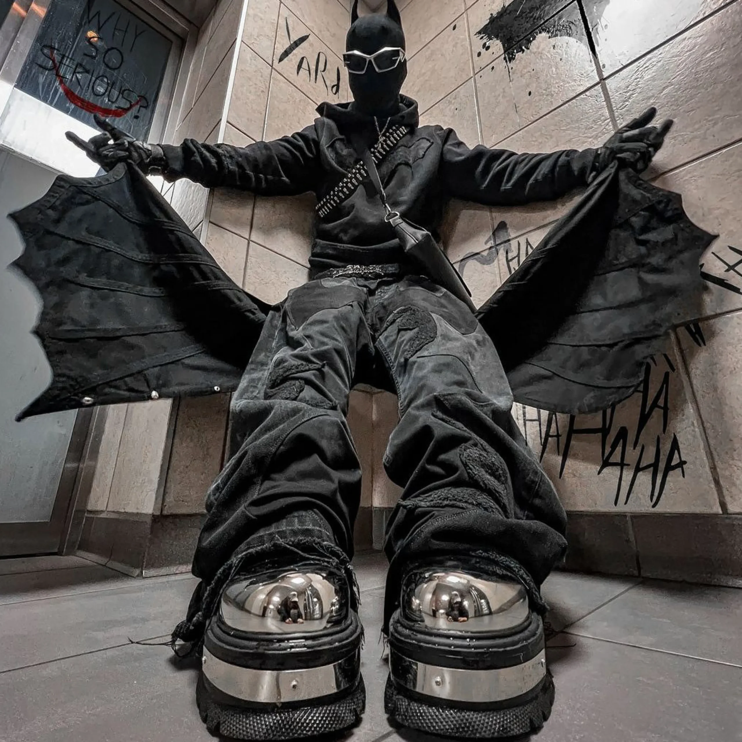 KOI footwear Borin Men's Hardware Platform Boots Black Sale