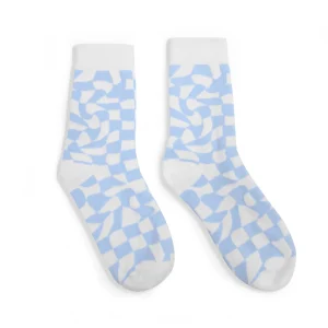 KOI footwear Check Mate Socks Blue Outlet