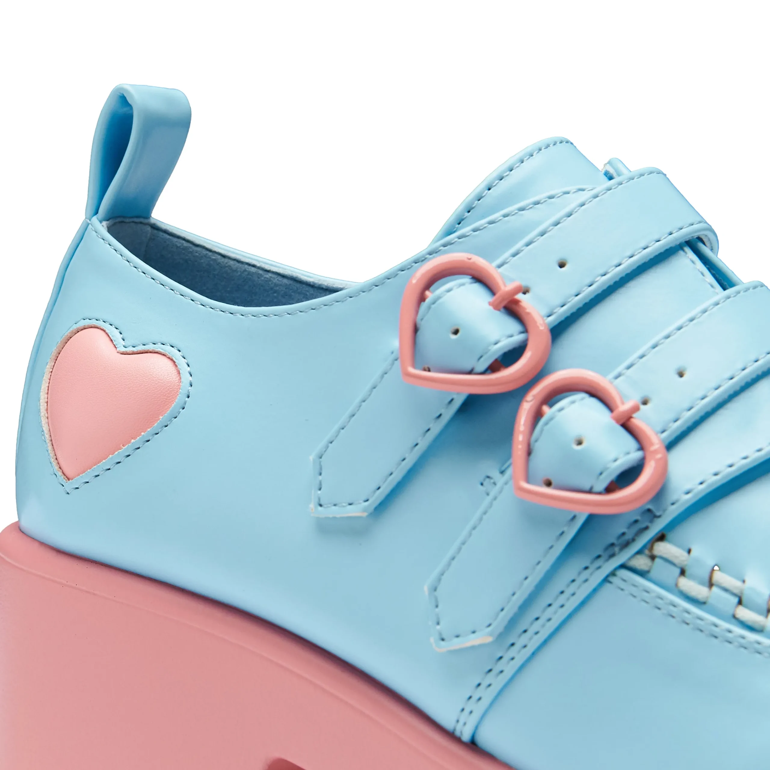 KOI footwear Cotton Candy Dreamscape Oxford Platform Shoes - Blue Cheap