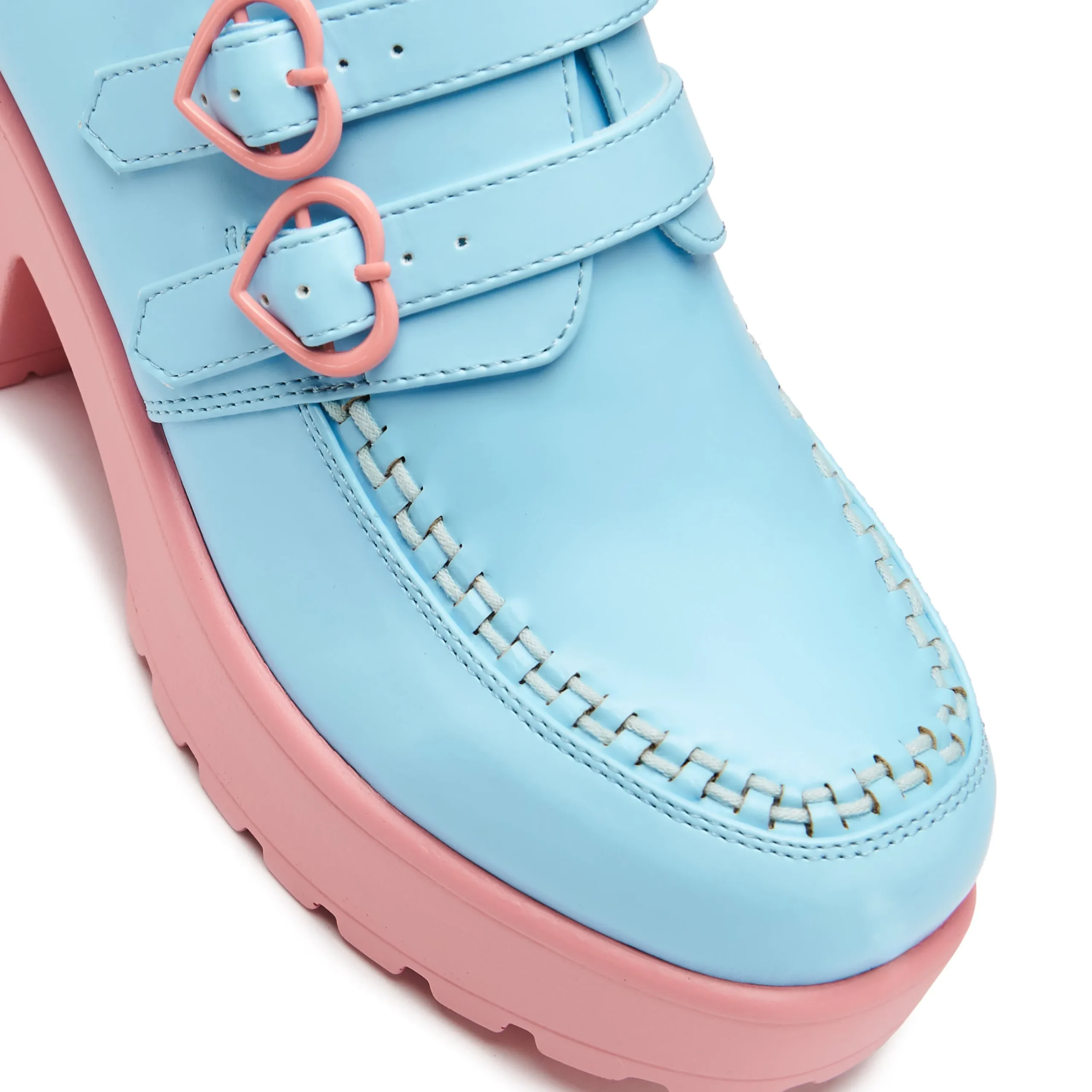 KOI footwear Cotton Candy Dreamscape Oxford Platform Shoes - Blue Cheap