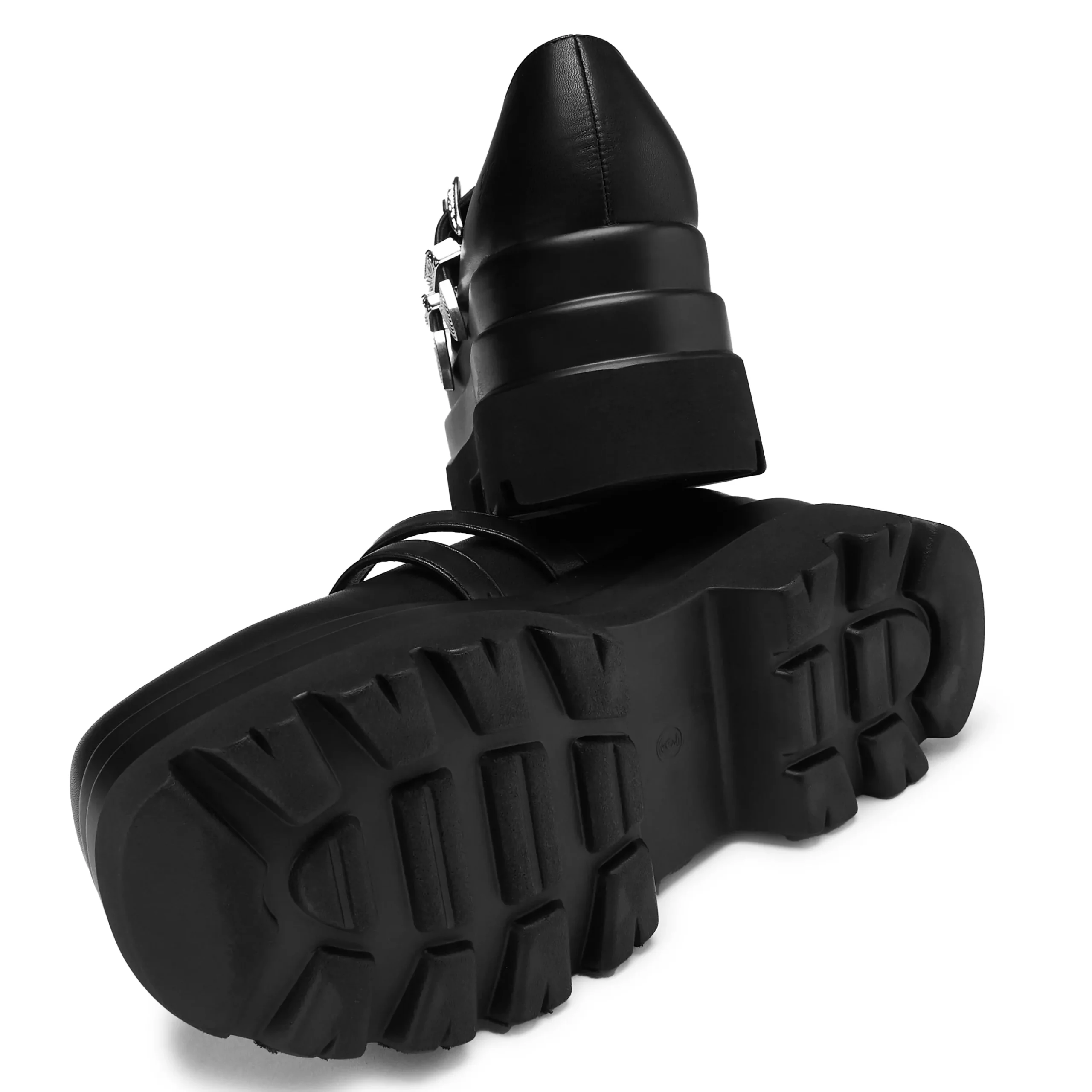 KOI footwear Damona Trident Ornate Buckle Mary Janes - Black Shop