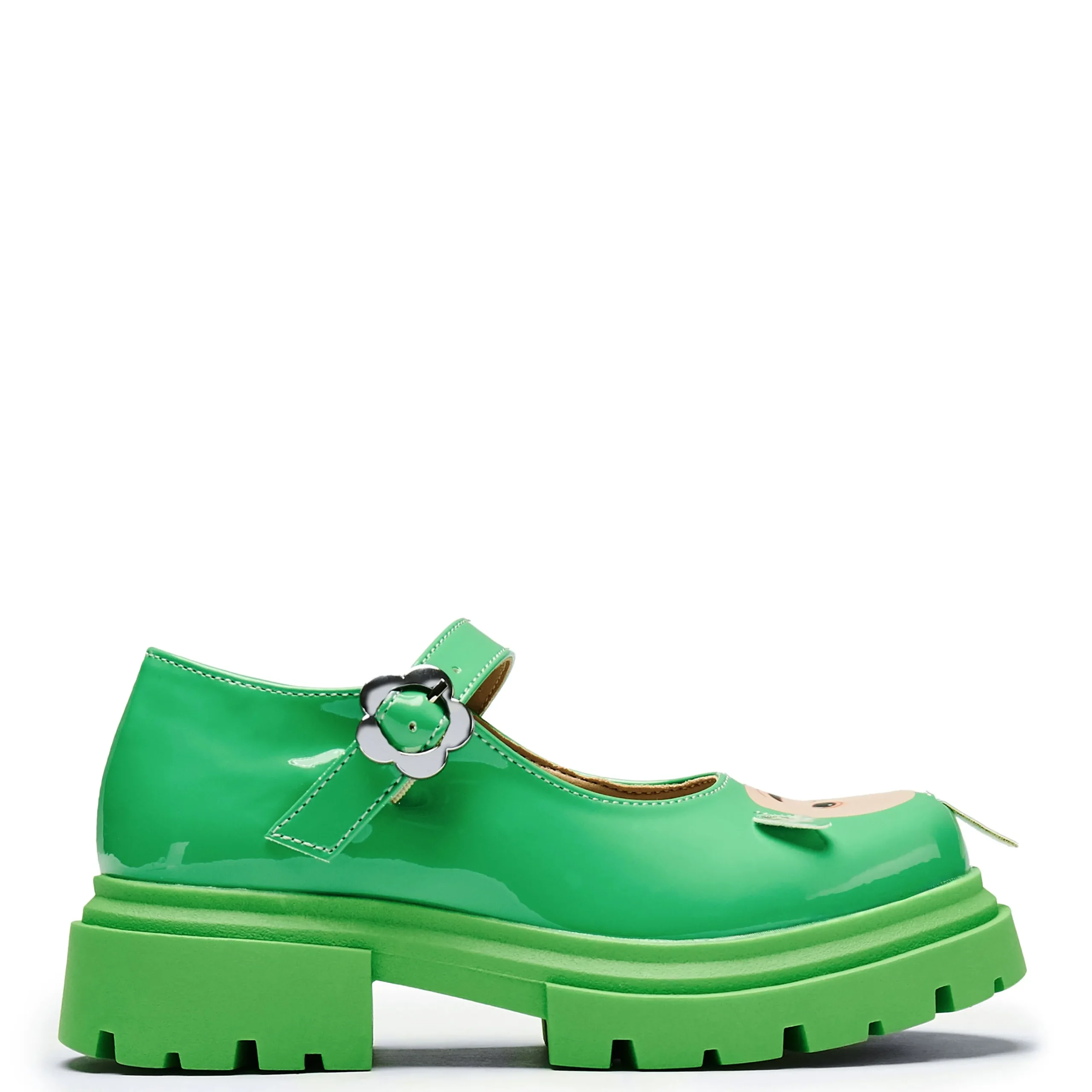 KOI footwear Dipsy Teletubbies Kidz Mary Janes - Green Flash Sale