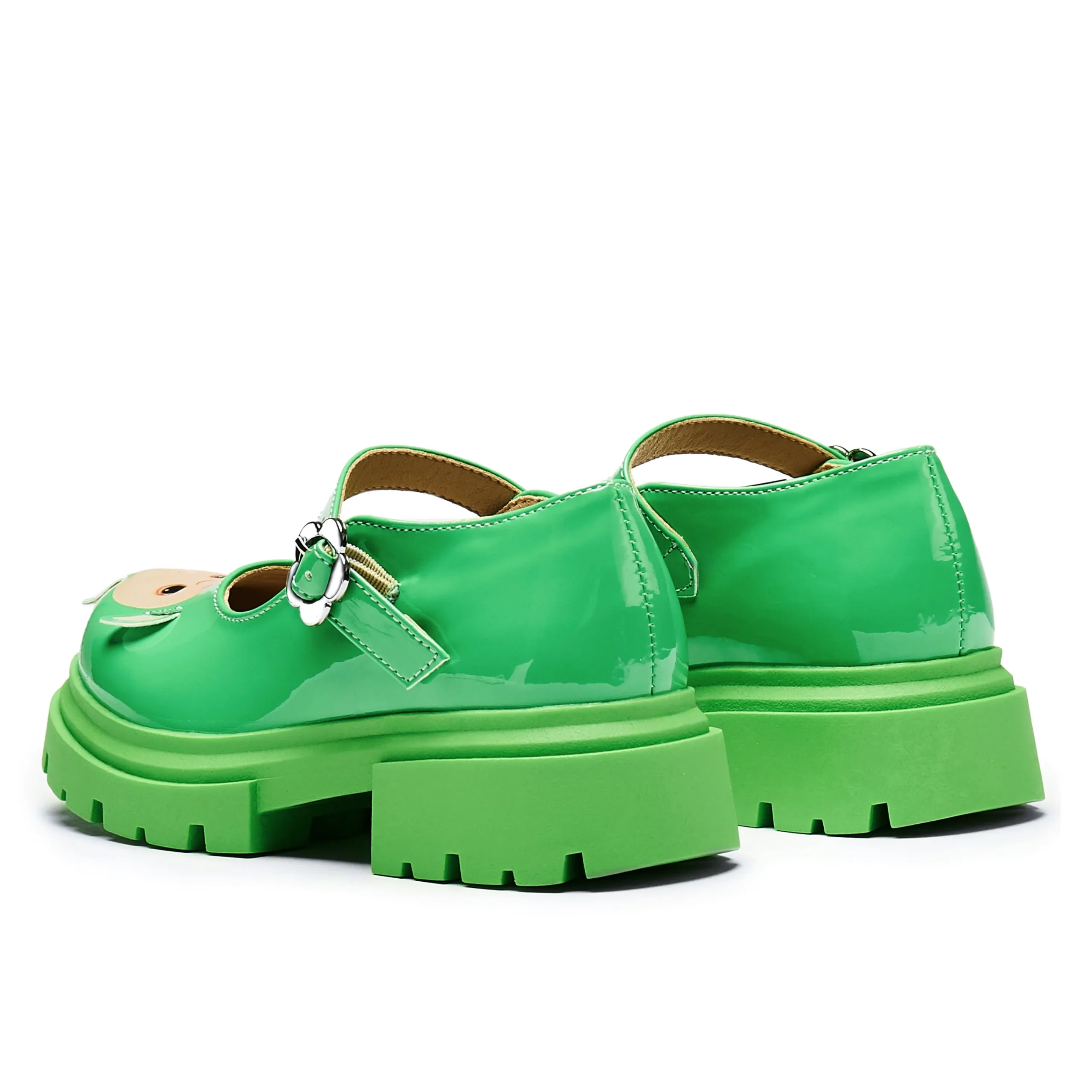 KOI footwear Dipsy Teletubbies Kidz Mary Janes - Green Flash Sale
