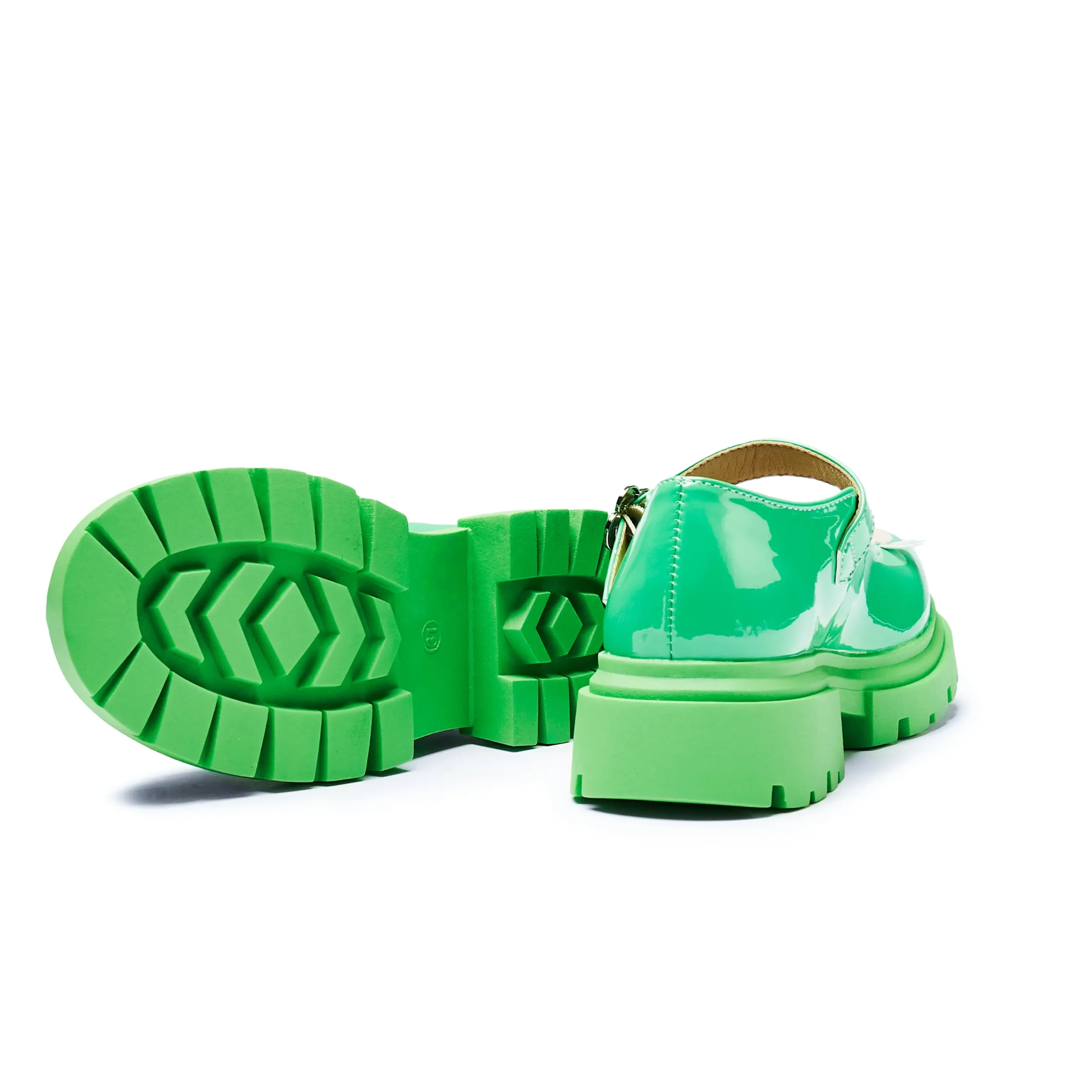 KOI footwear Dipsy Teletubbies Kidz Mary Janes - Green Flash Sale
