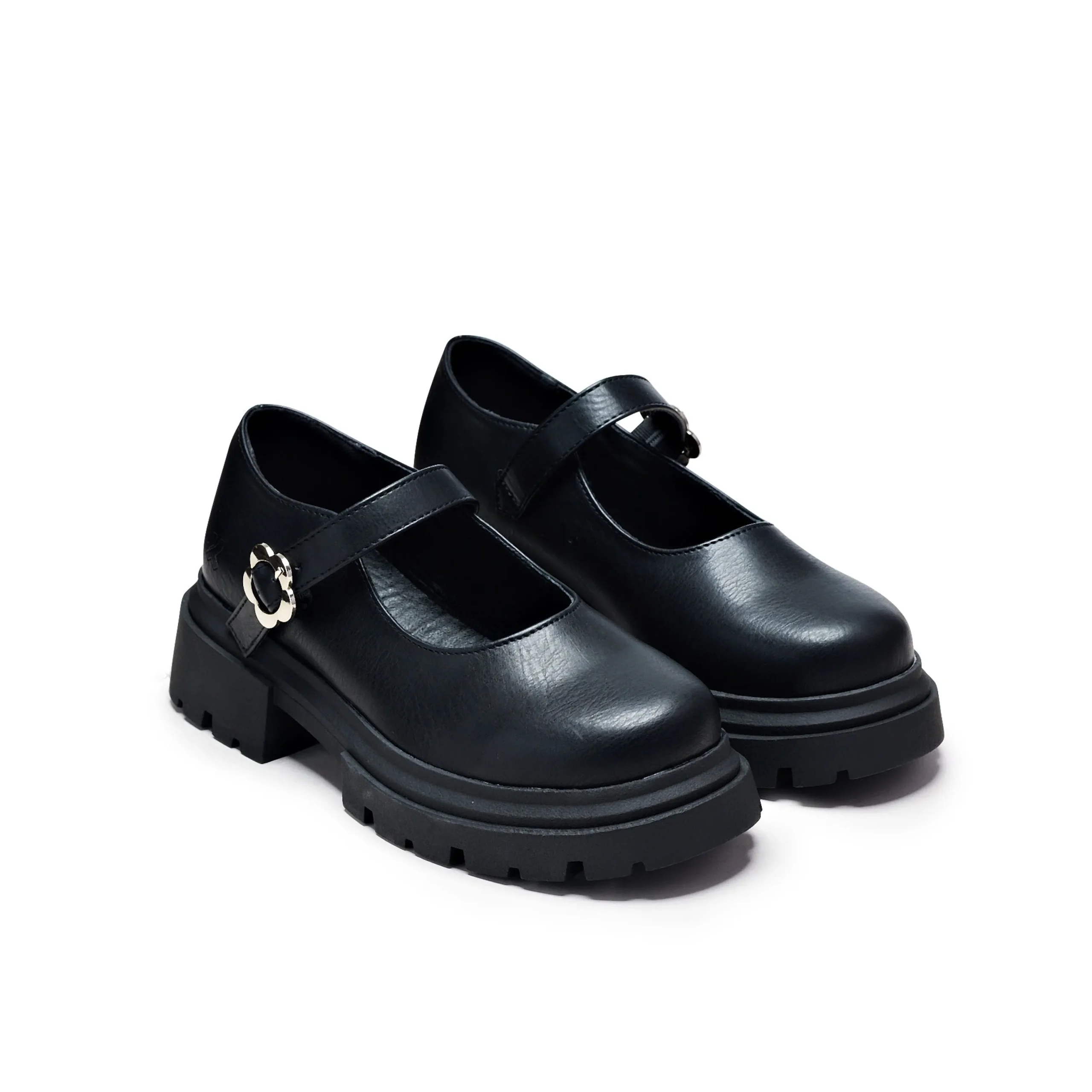 KOI footwear Flutter Jump Kidz Flower Mary Jane Shoes Black Best