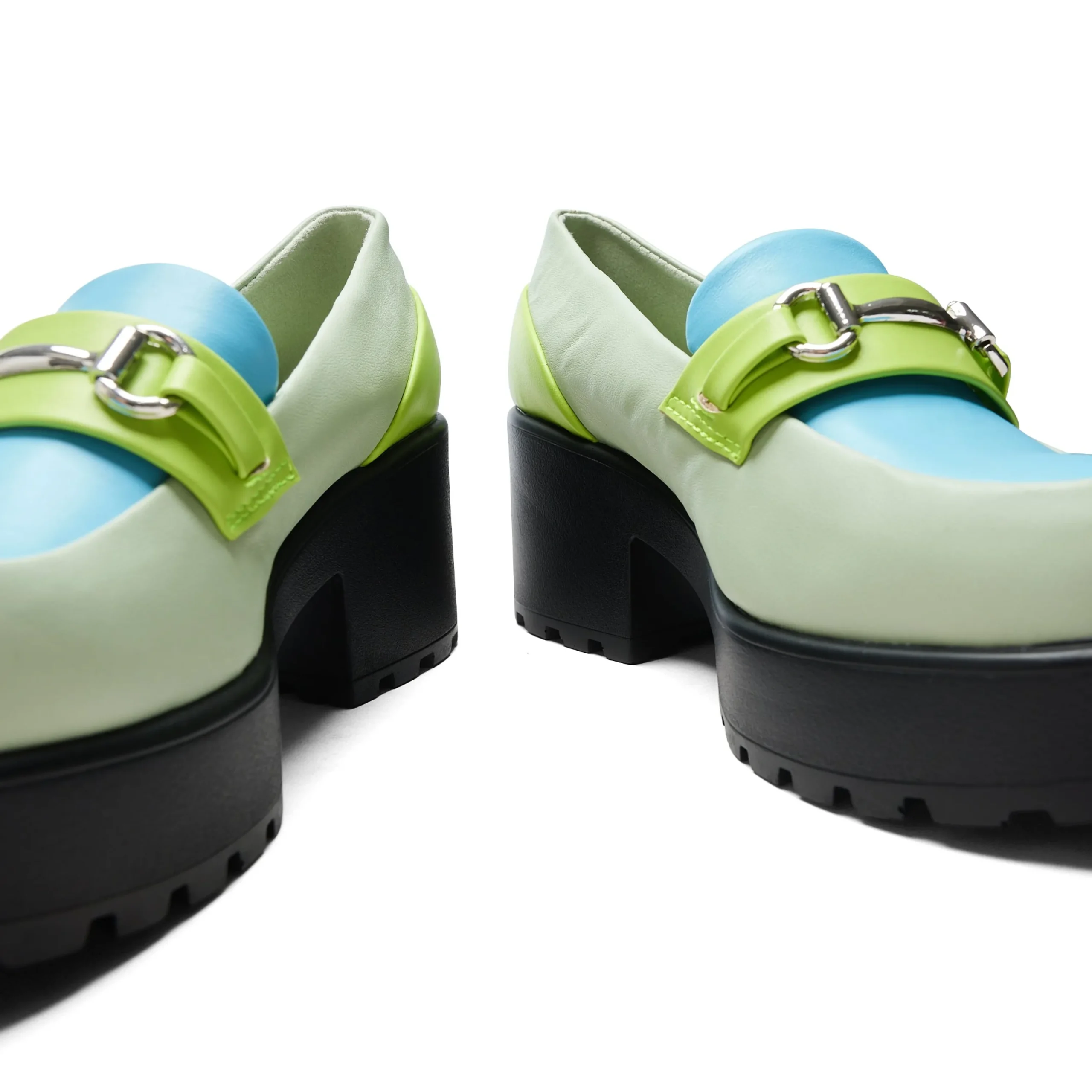 KOI footwear High Class Chunky Shoes - Mint Pastel Green Fashion