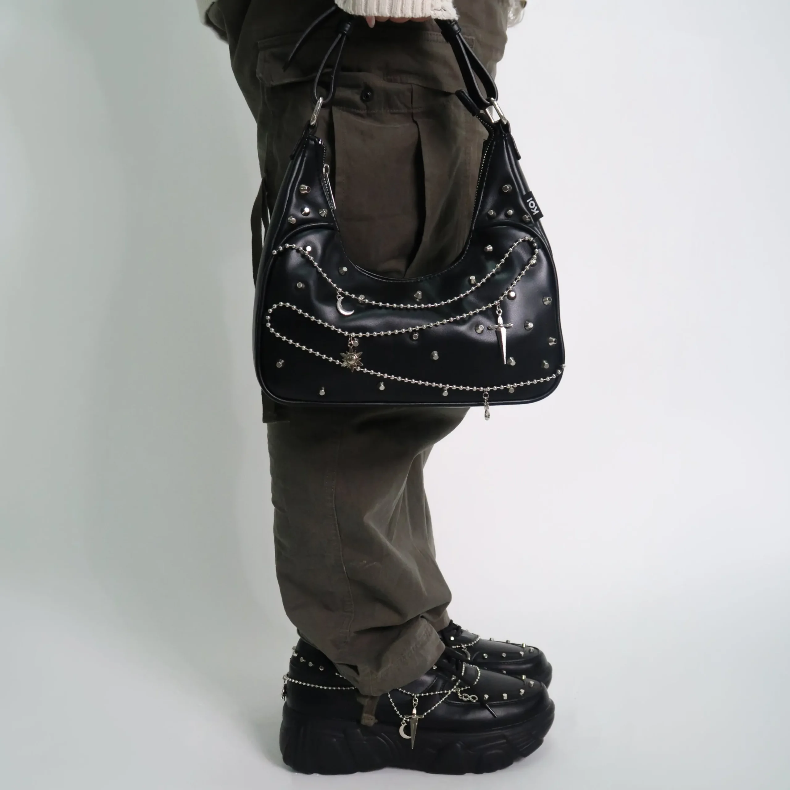 KOI footwear Jinx Mystic Charm Black Shoulder Bag OS Online