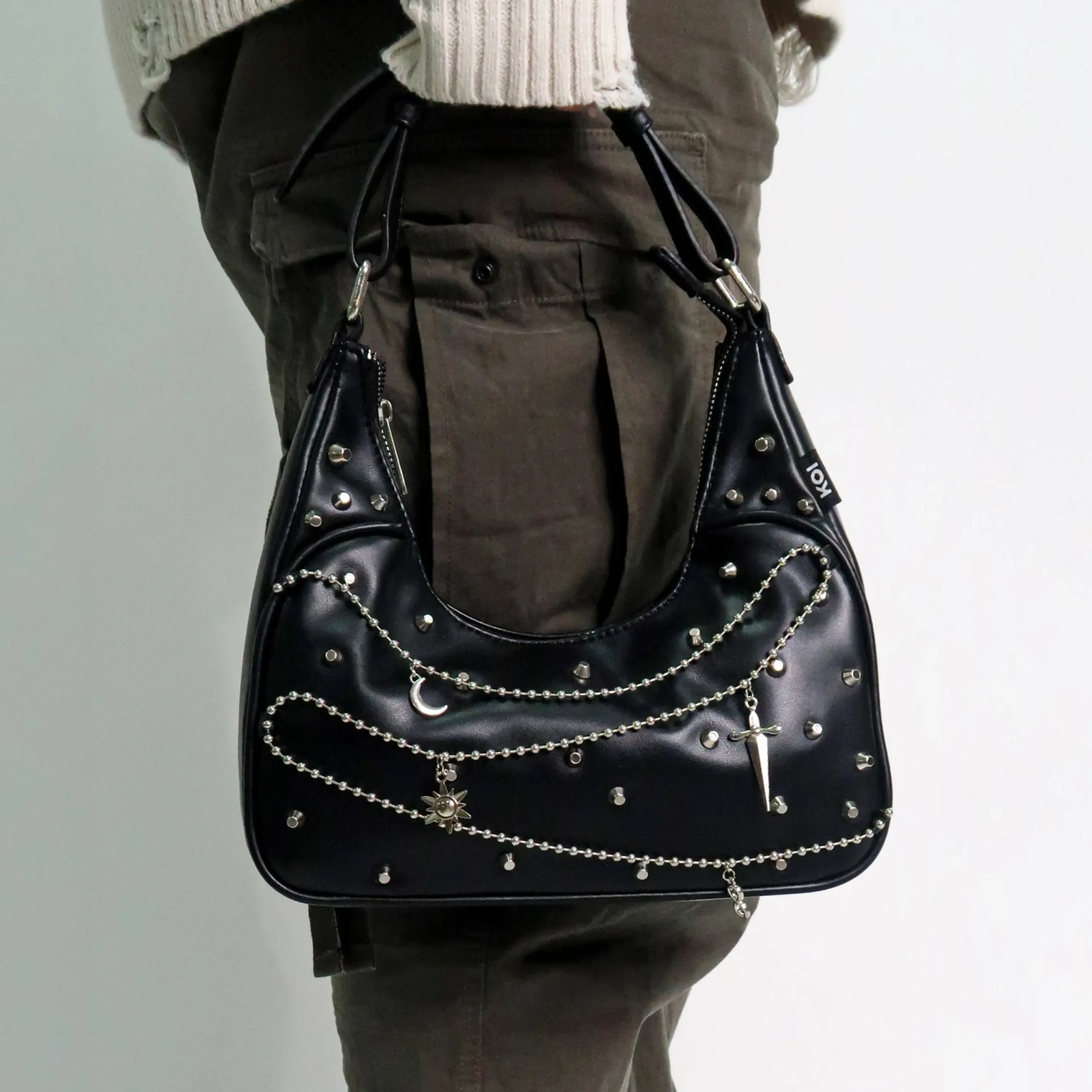KOI footwear Jinx Mystic Charm Black Shoulder Bag OS Online