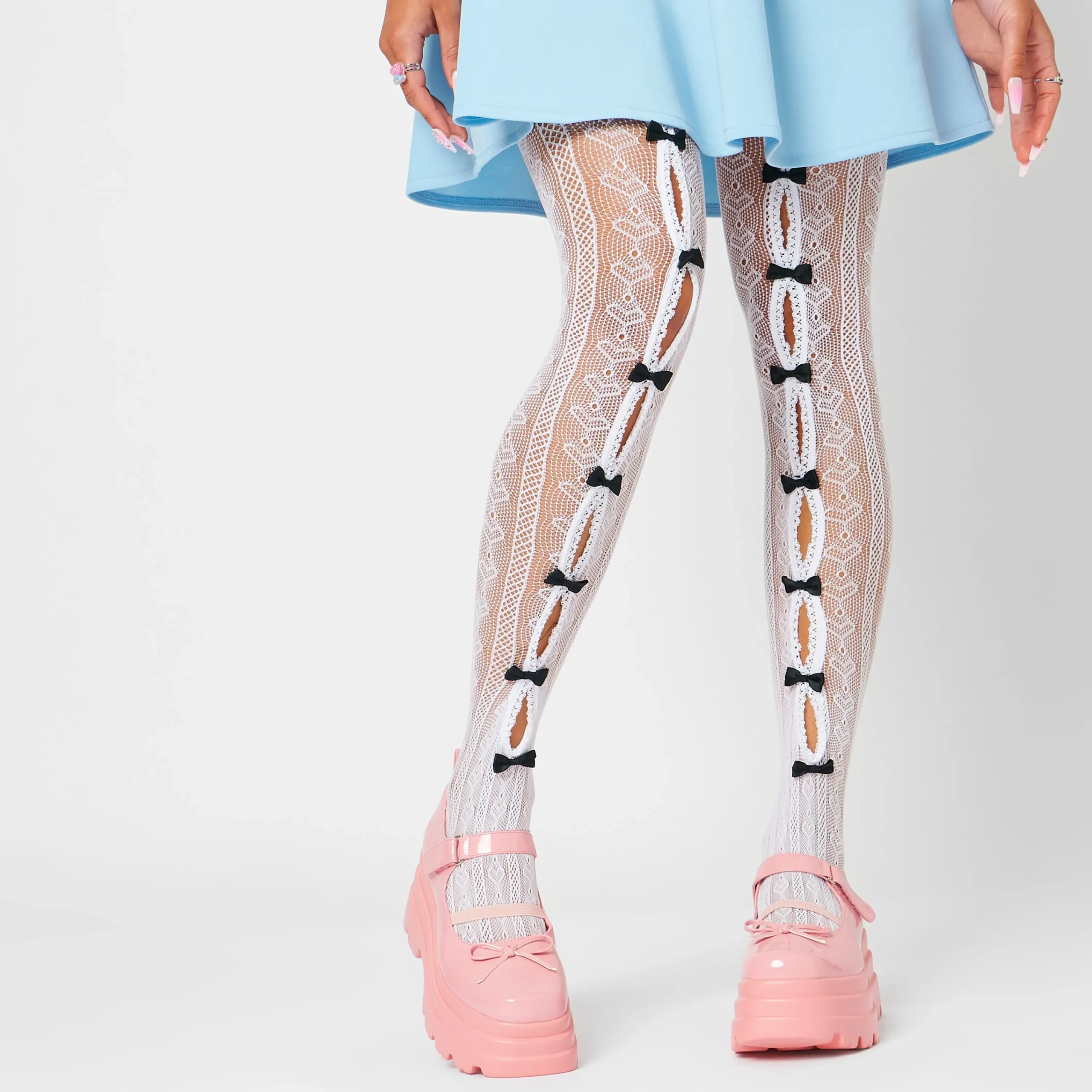 KOI footwear Kawaii Doll Trident Mary Janes - Pink Flash Sale