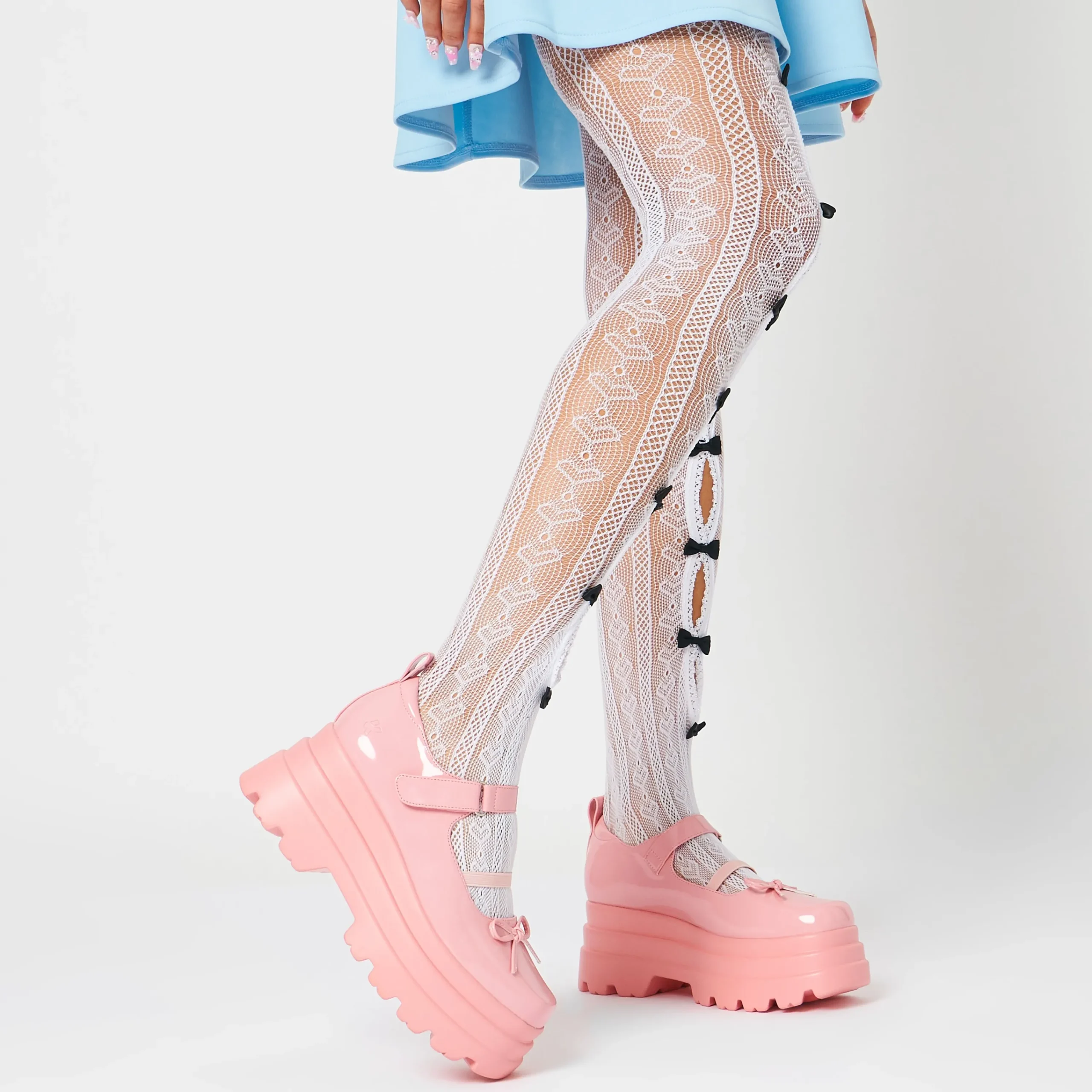 KOI footwear Kawaii Doll Trident Mary Janes - Pink Flash Sale