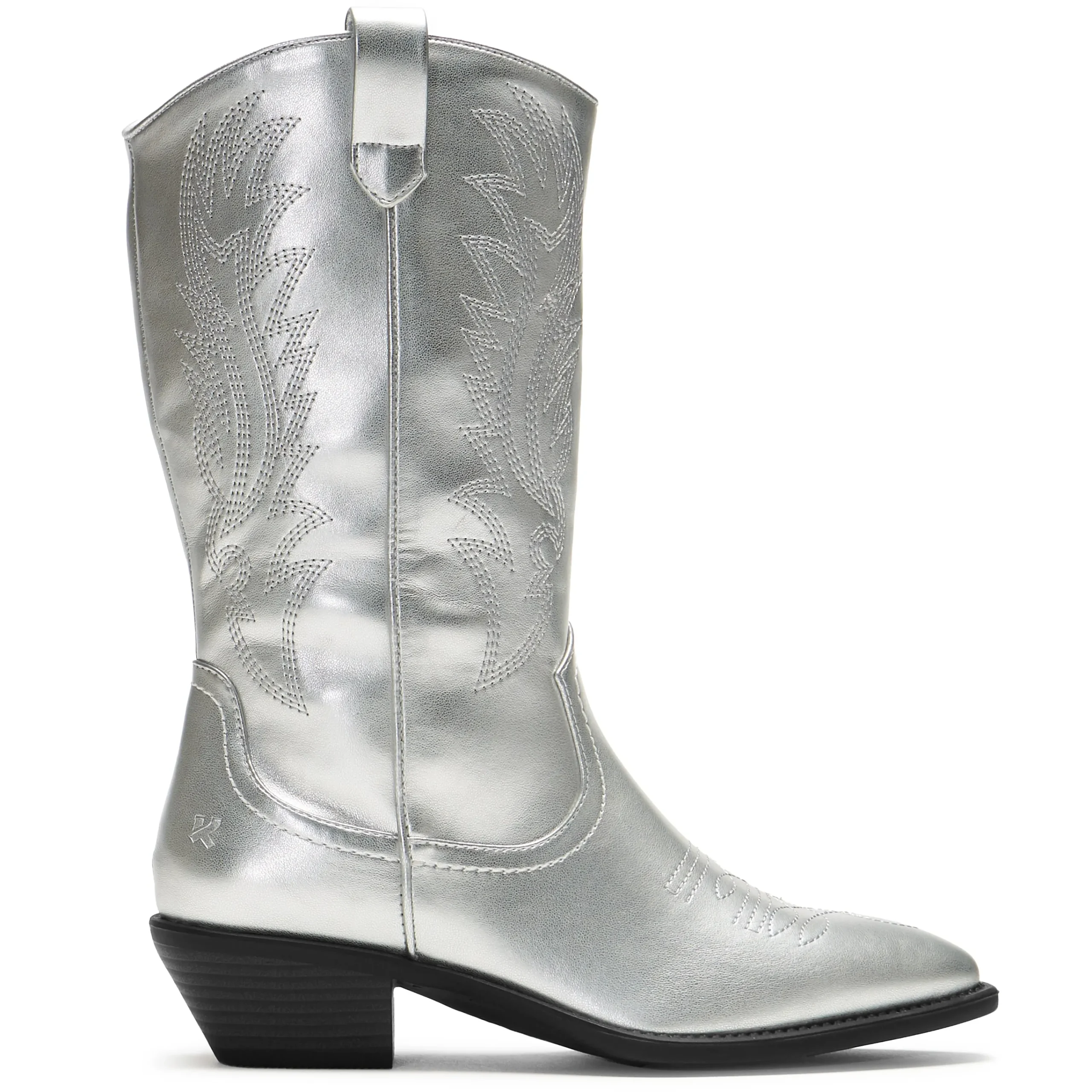 KOI footwear Lawless Cowboy Boots - Silver Cheap