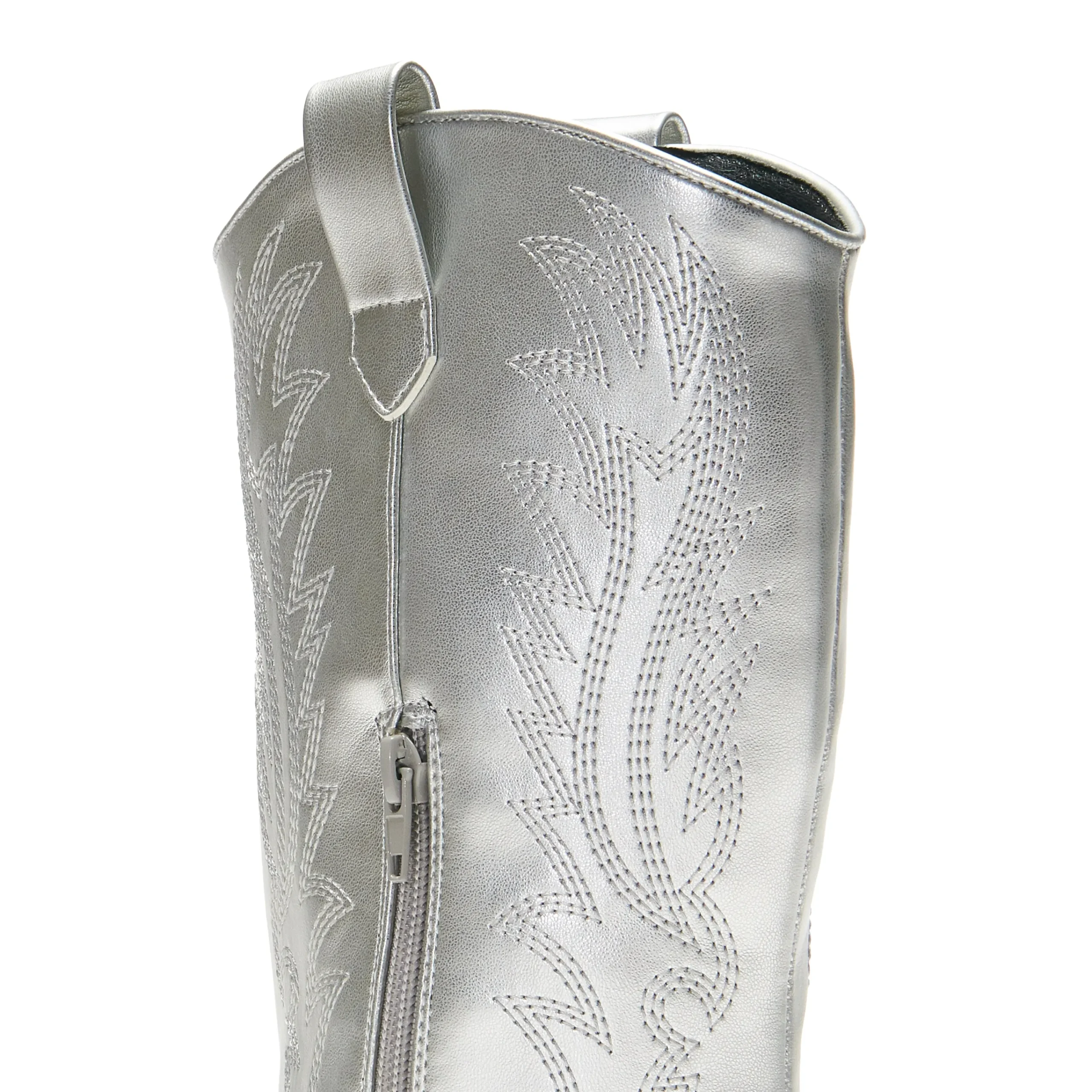 KOI footwear Lawless Cowboy Boots - Silver Cheap