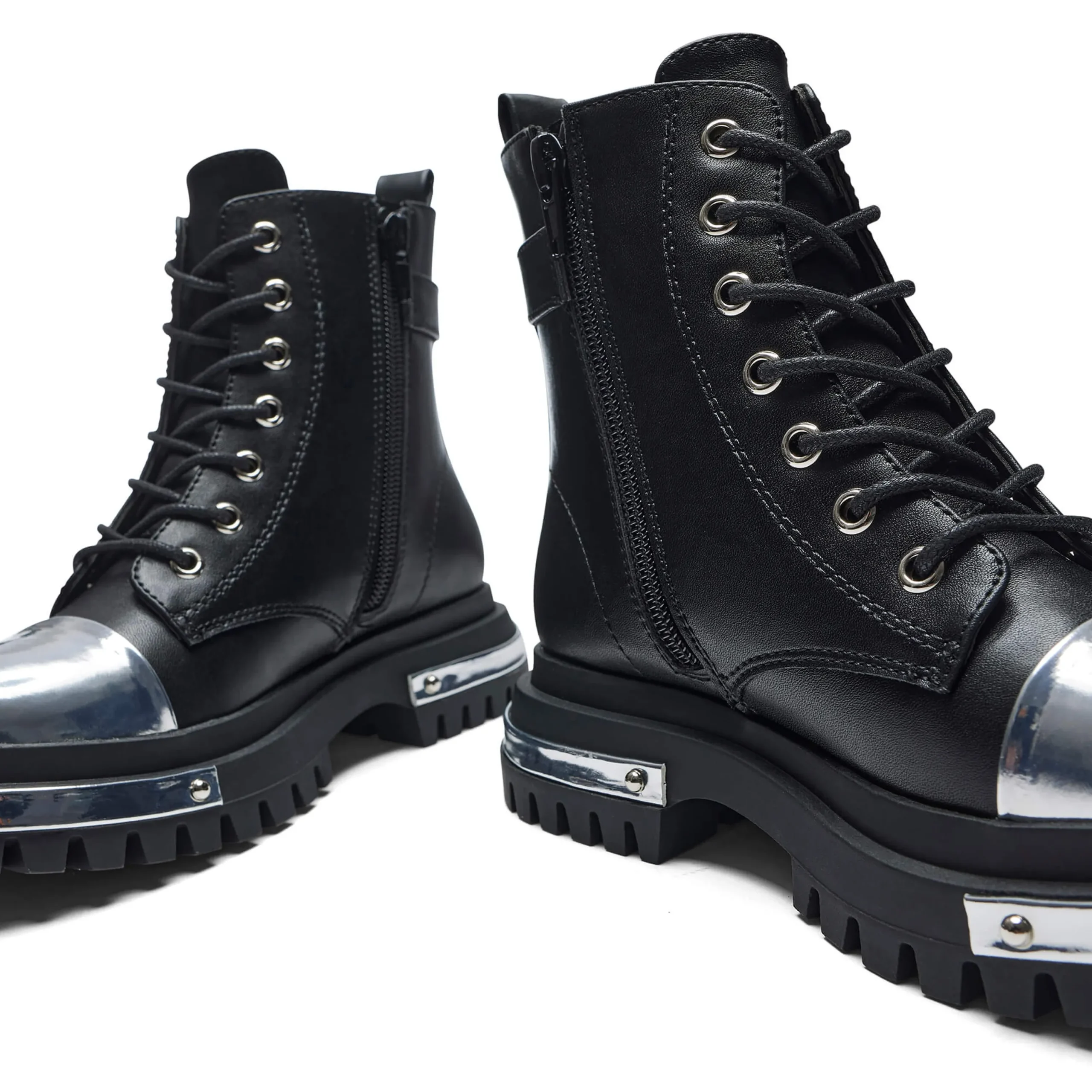 KOI footwear Lil’ Borin Hardware Boots Black Clearance