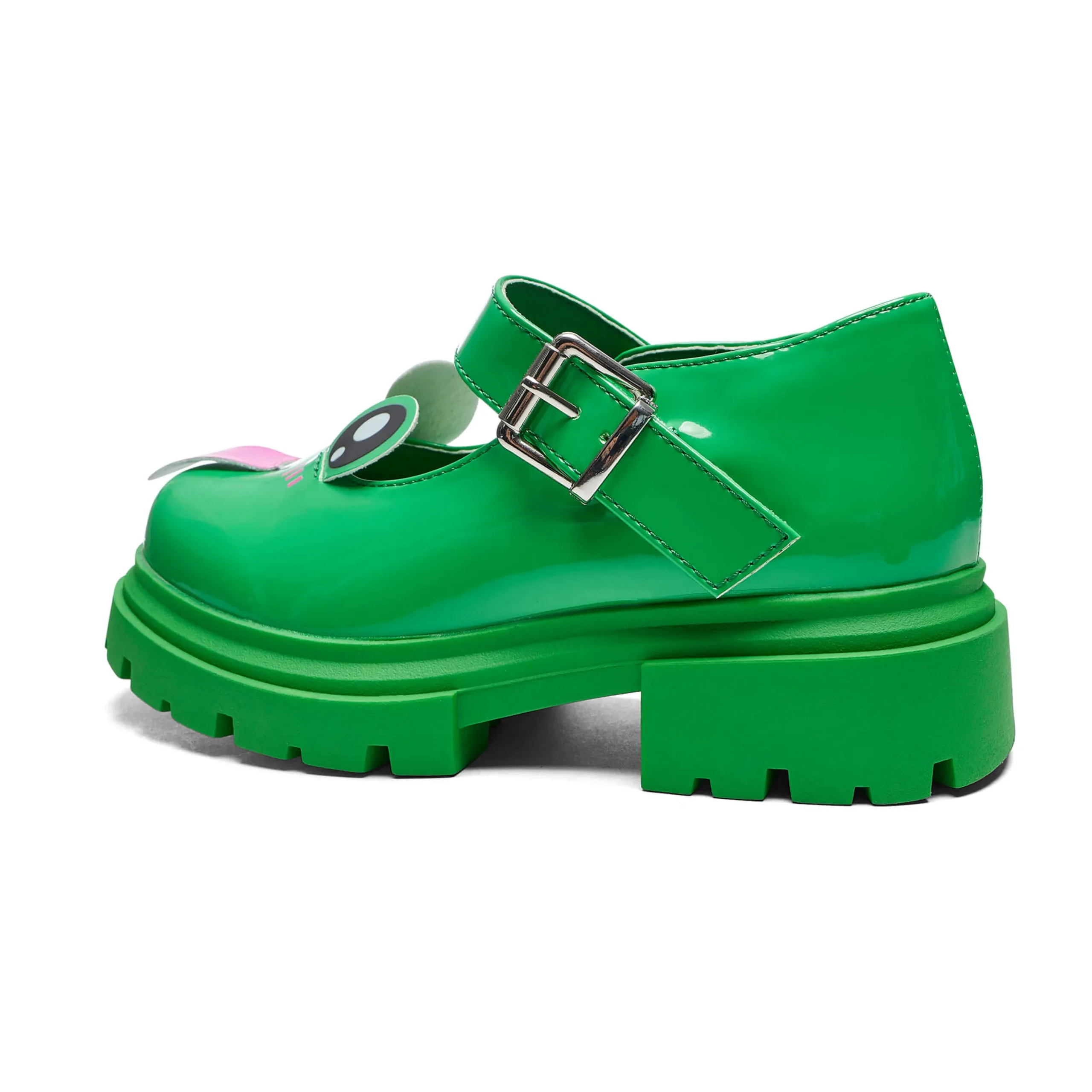 KOI footwear Lil’ Tira Cheeky Frog Mary Janes Green Store