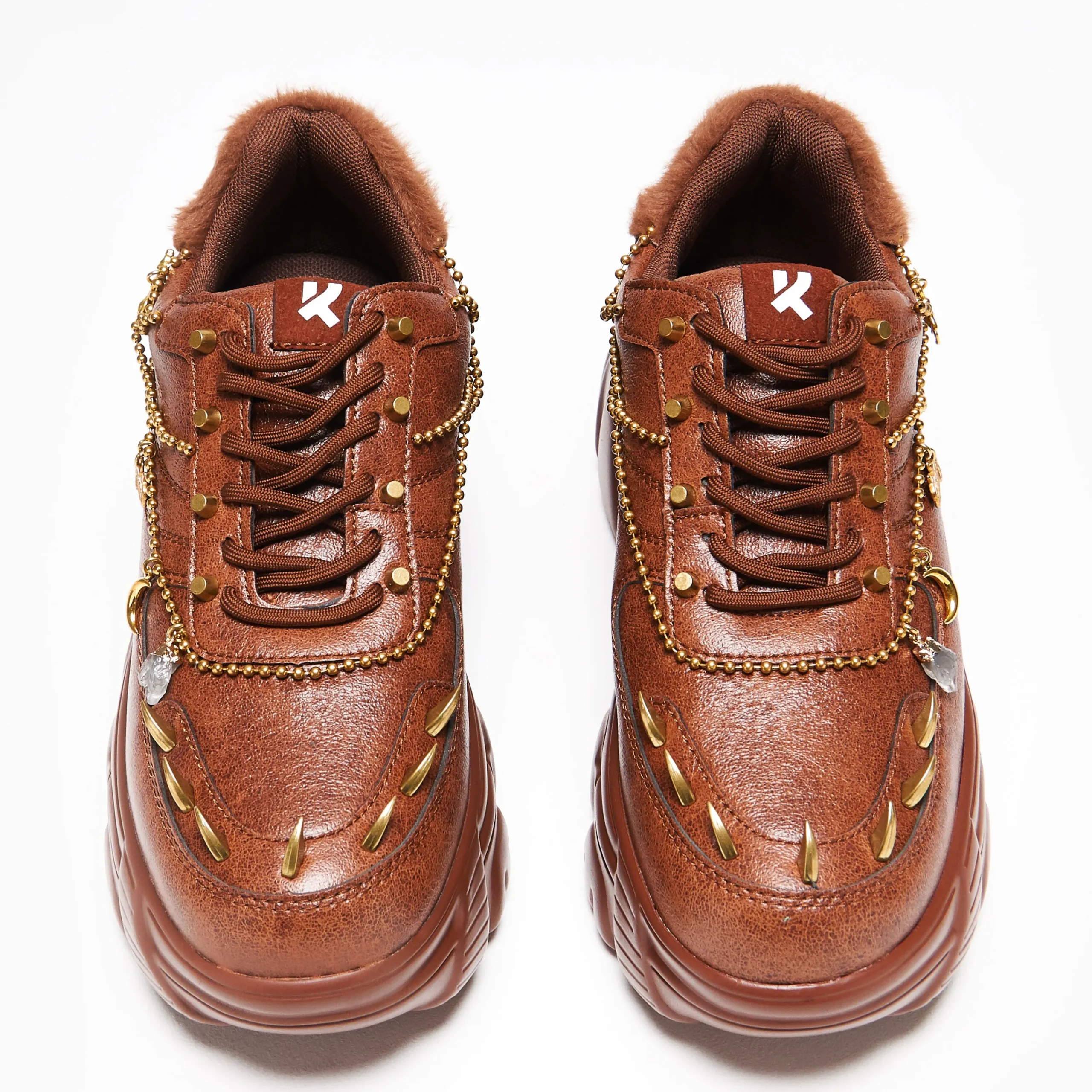 KOI footwear Loca Jinx Charm Trainers - Brown Discount