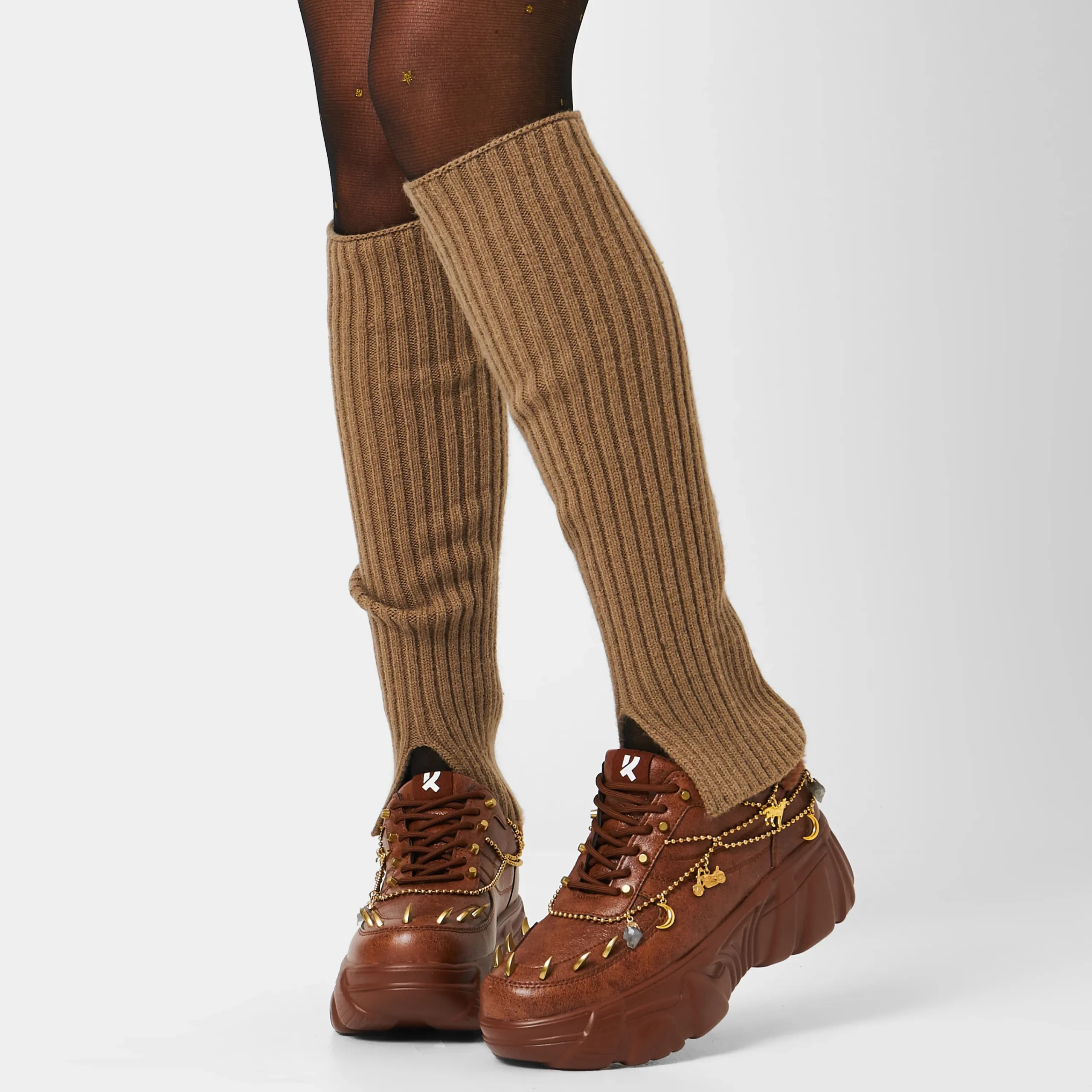 KOI footwear Loca Jinx Charm Trainers - Brown Discount