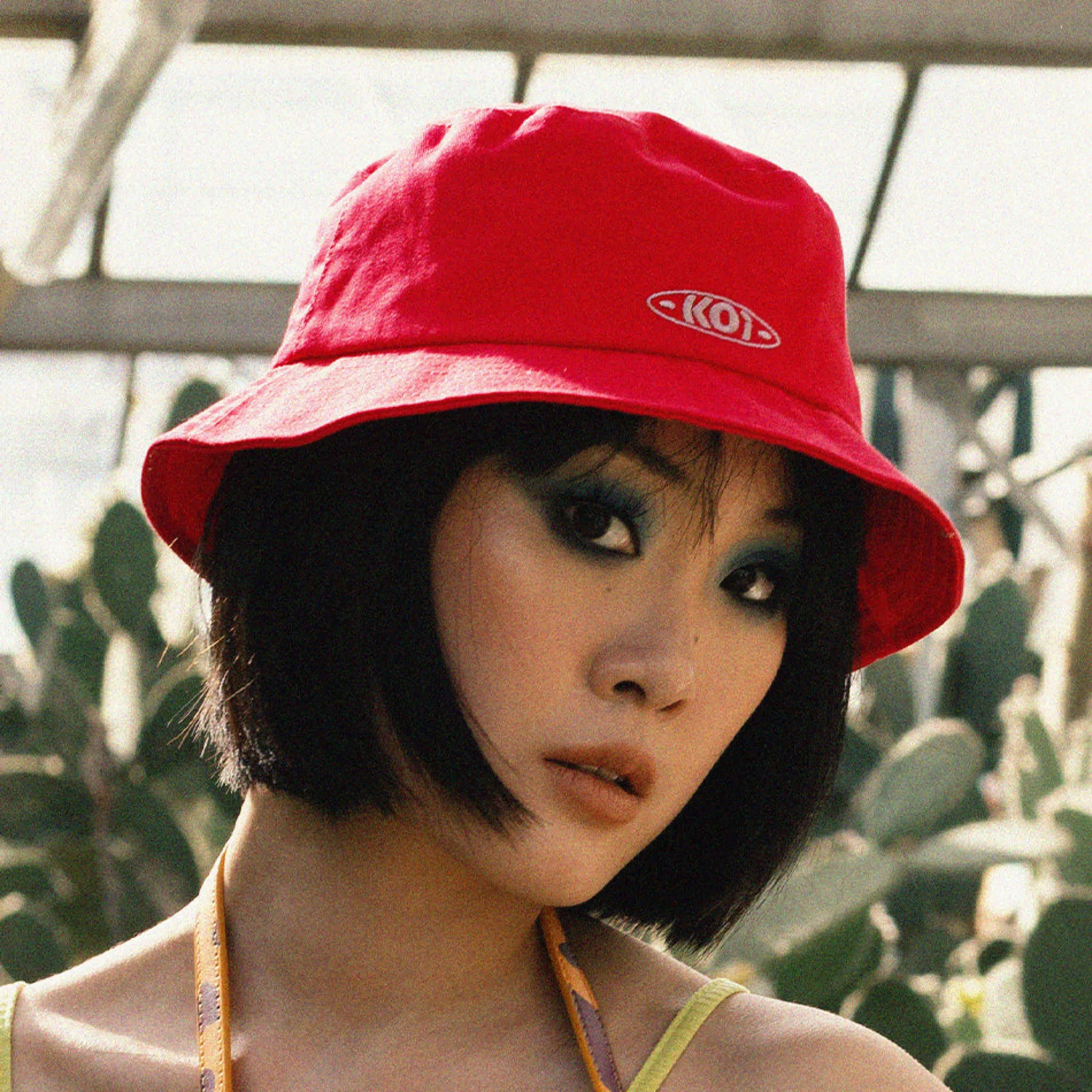 KOI footwear Magenta Koi Bucket Hat Pink Clearance