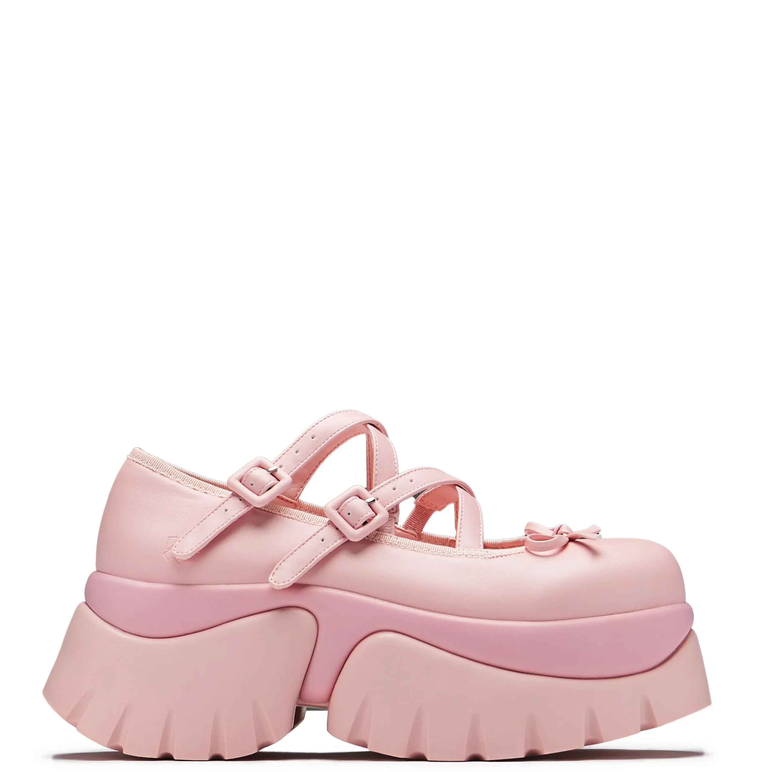 KOI footwear Margot Monster Platform Mary Janes - Pink Clearance