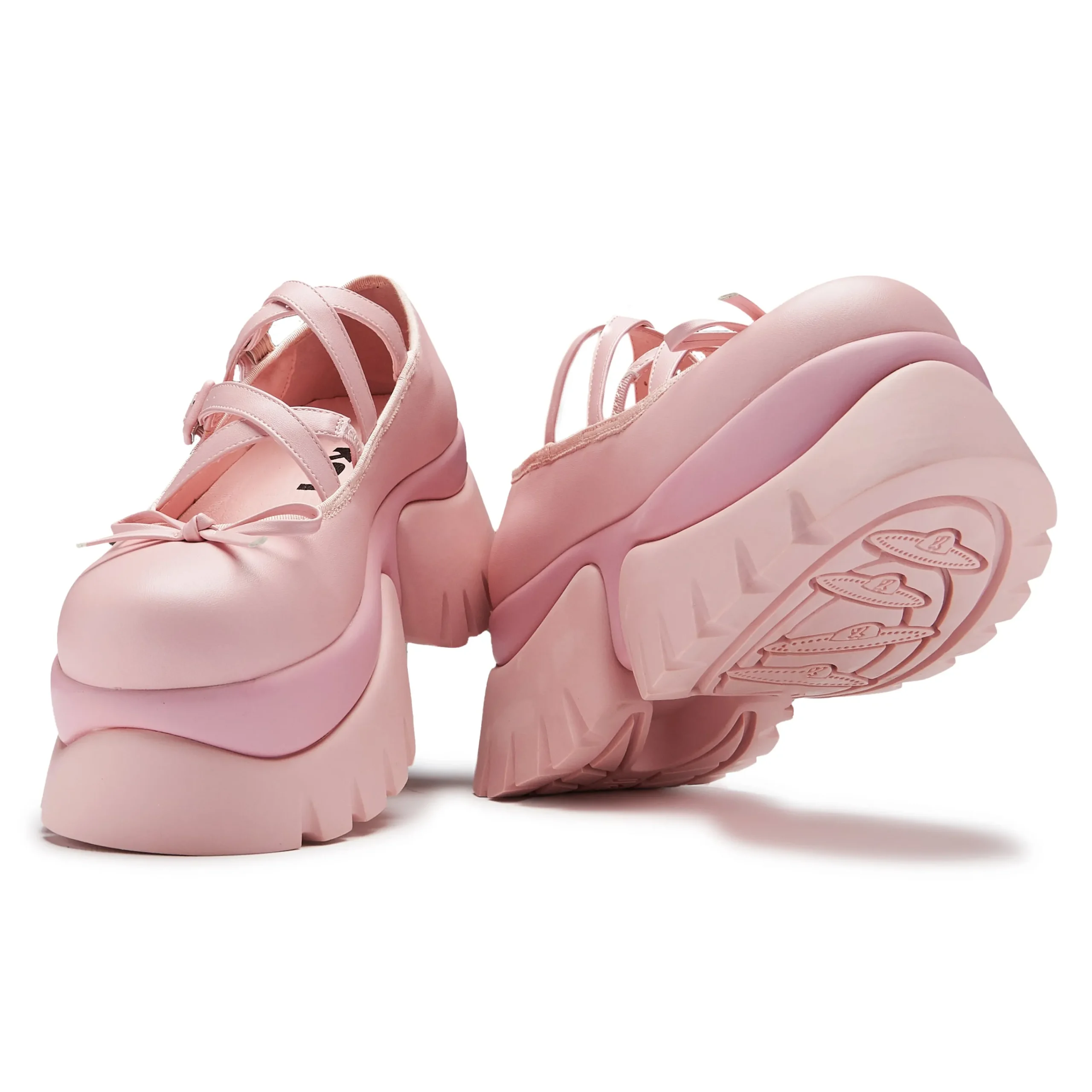 KOI footwear Margot Monster Platform Mary Janes - Pink Clearance