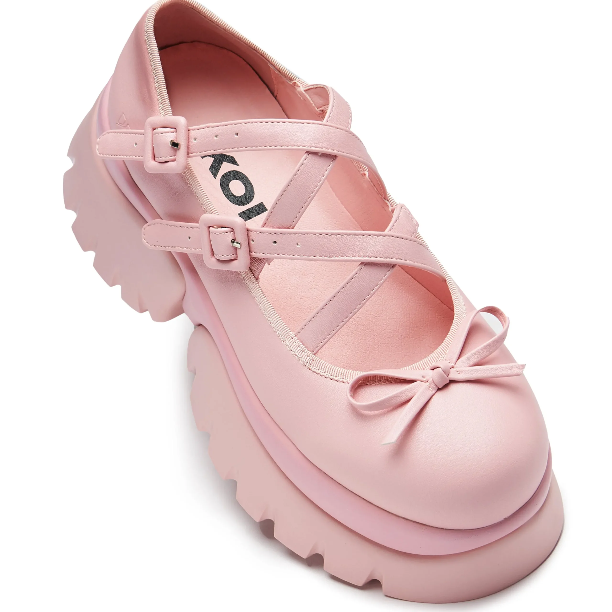 KOI footwear Margot Monster Platform Mary Janes - Pink Clearance