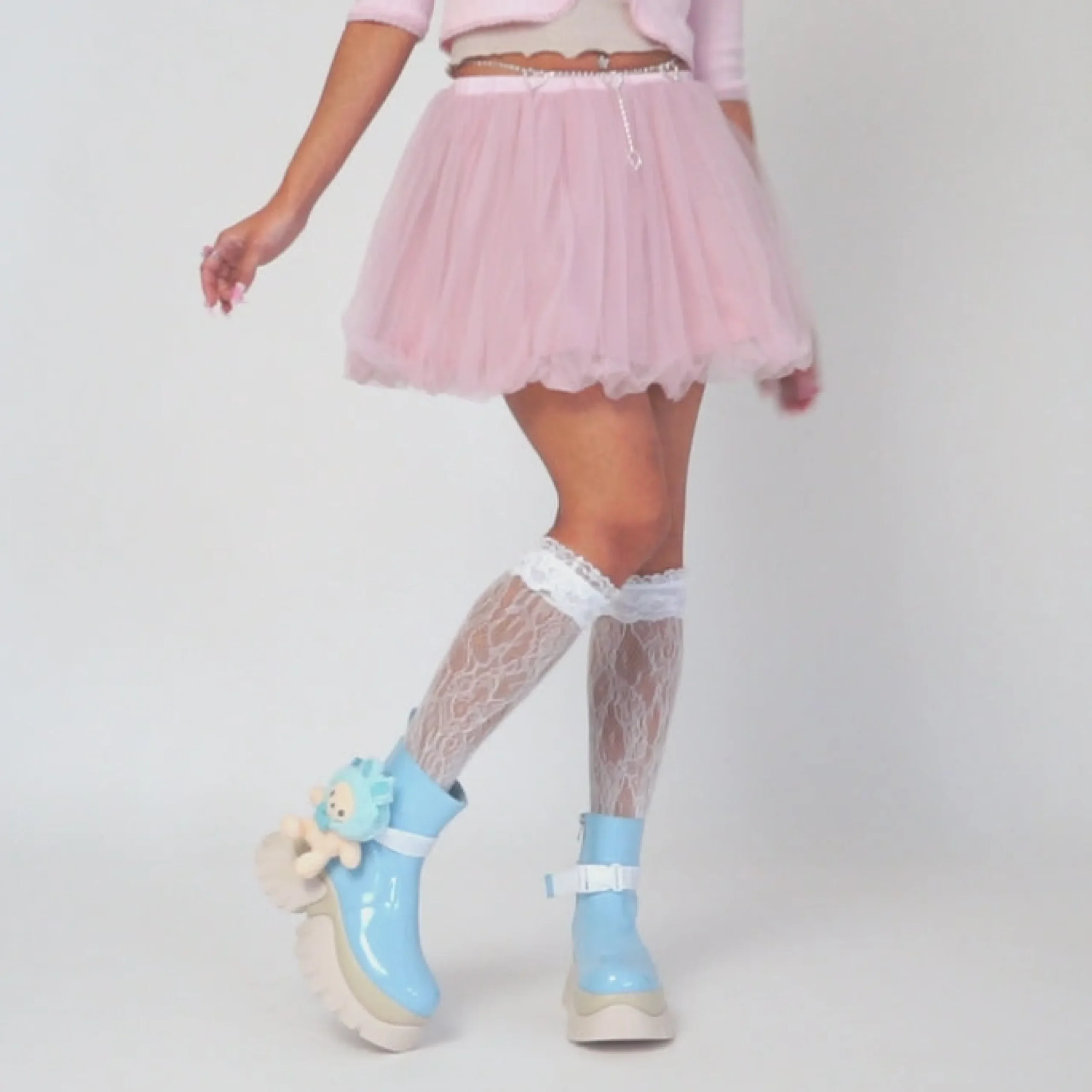 KOI footwear My Melody Vilun Platform Boots Blue Flash Sale