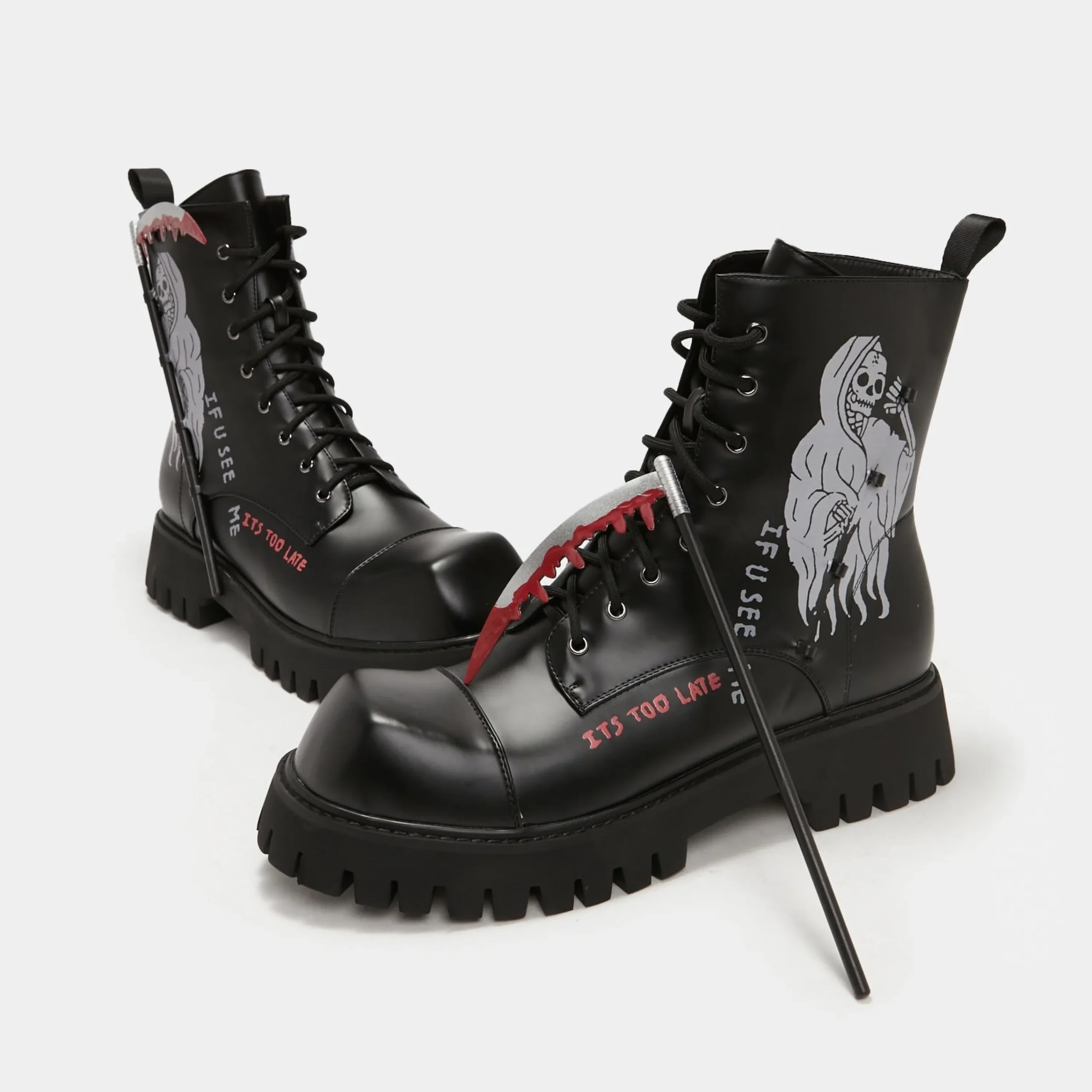 KOI footwear Nightwalker Scythe Boots Black Cheap