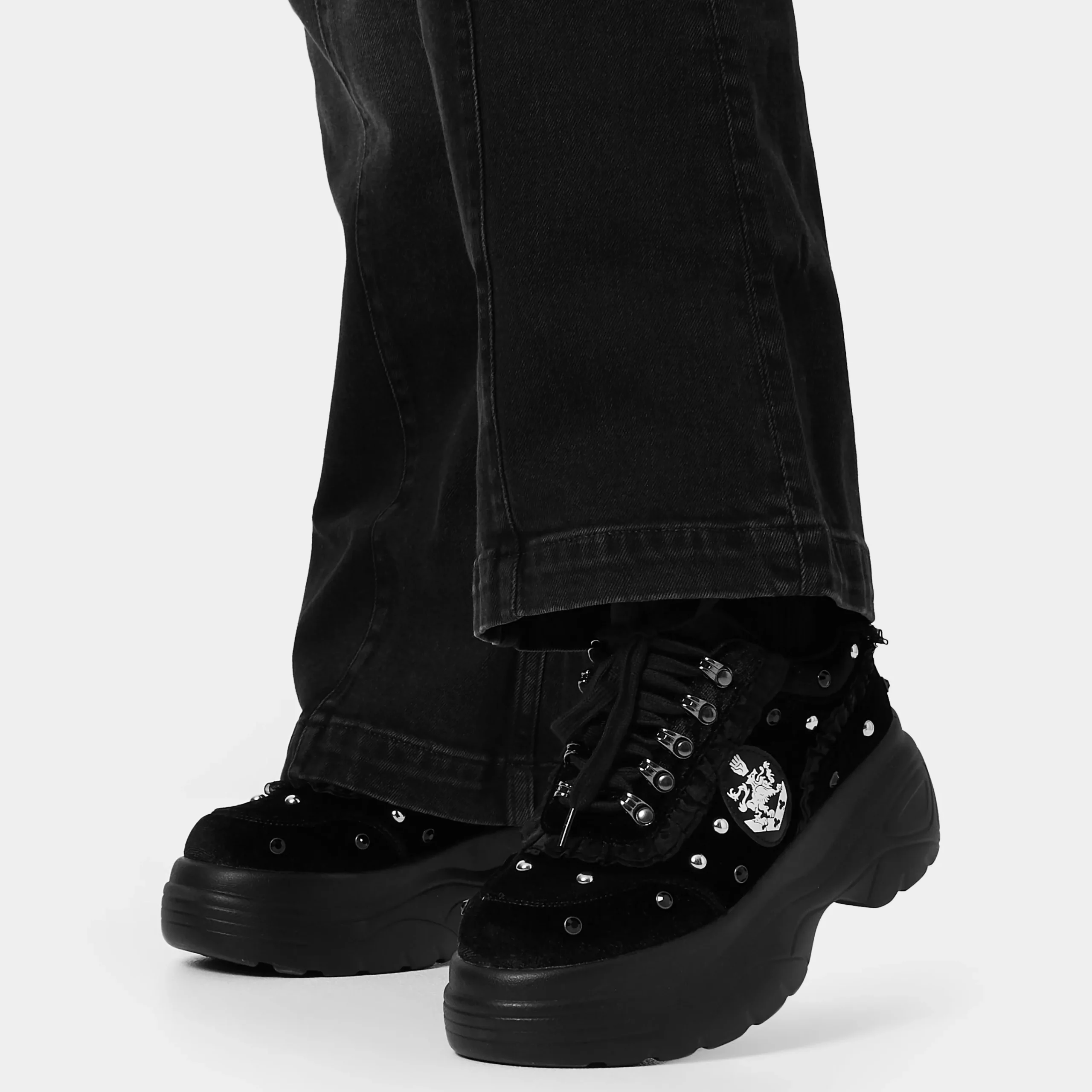 KOI footwear Olympic Coven Crest Midnight Chunky Trainers Black Outlet