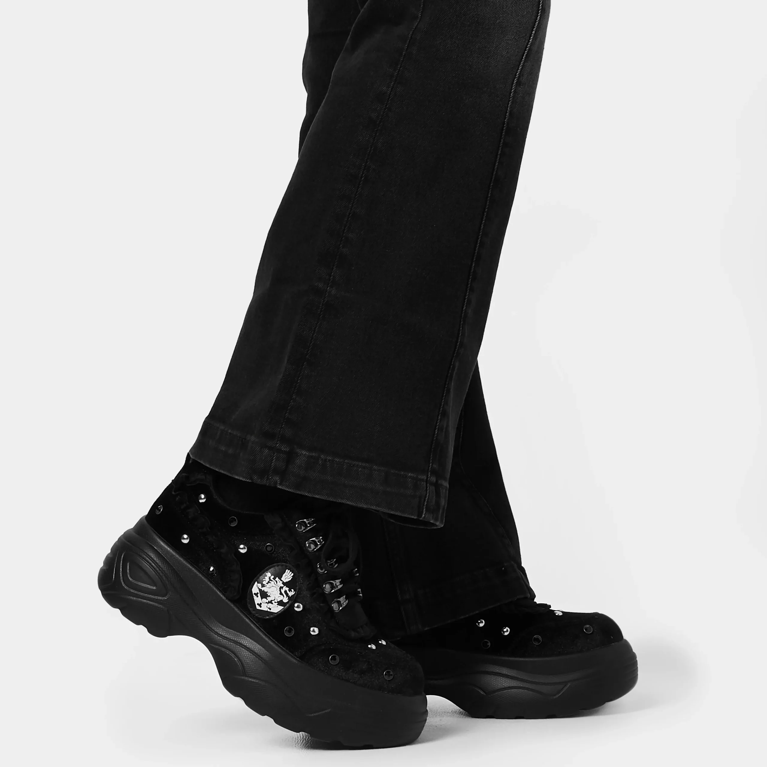 KOI footwear Olympic Coven Crest Midnight Chunky Trainers Black Outlet