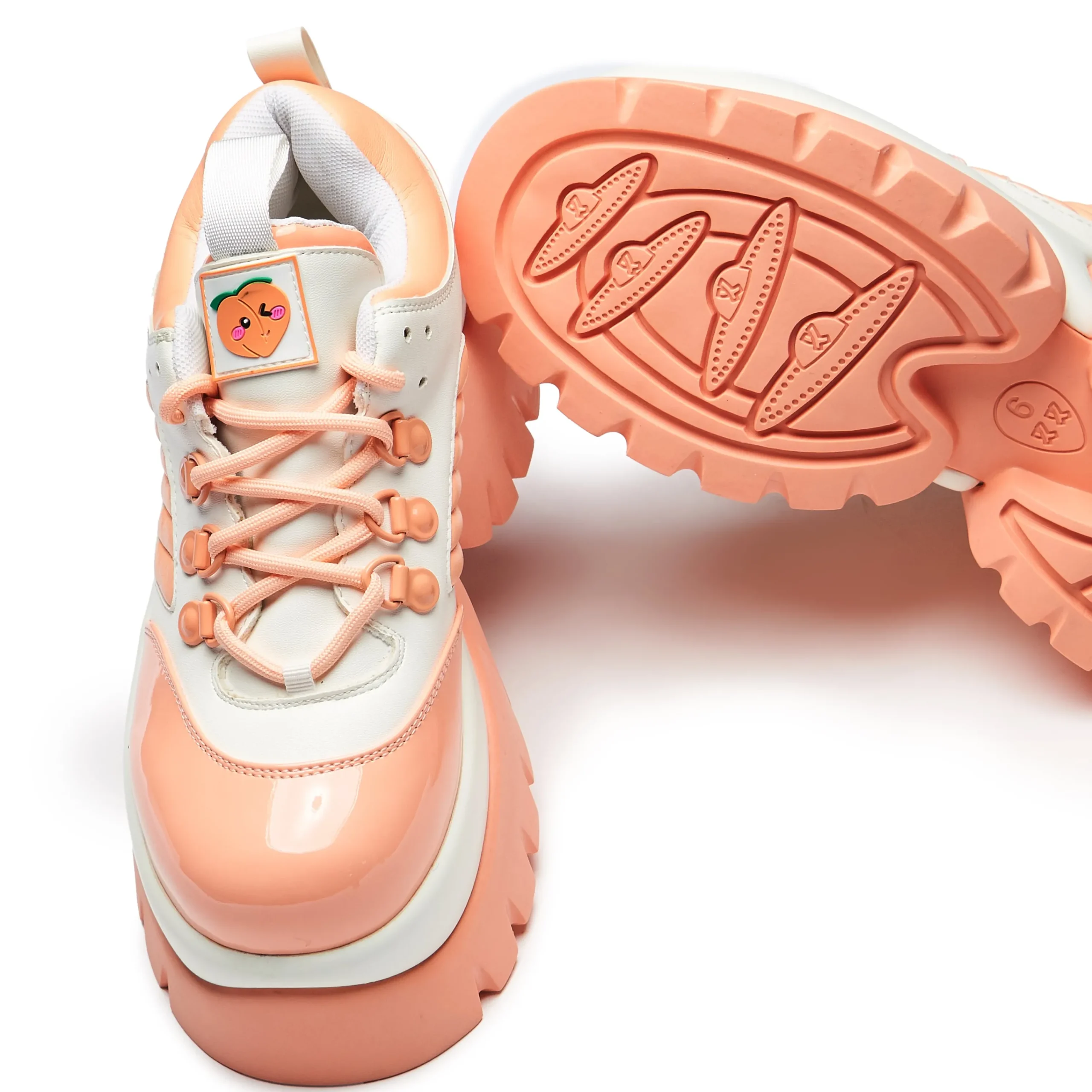 KOI footwear Peach Iced Tea Trainers Orange Online