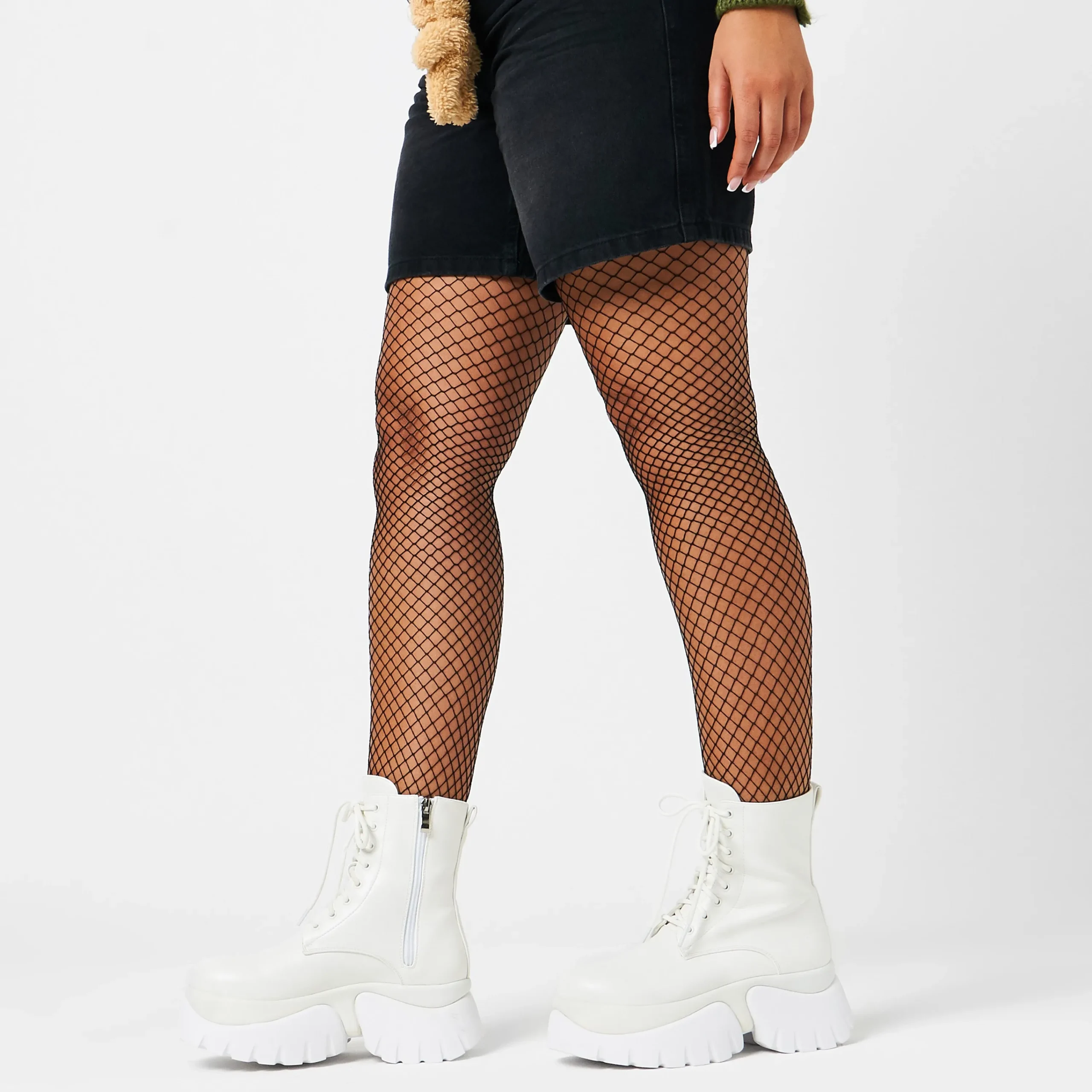 KOI footwear Rancor Lace Up Monster Platform Boots - White Shop