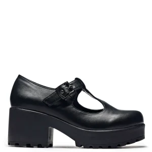KOI footwear SAI Mary Jane Shoes 'Faux Leather Edition' Black Shop