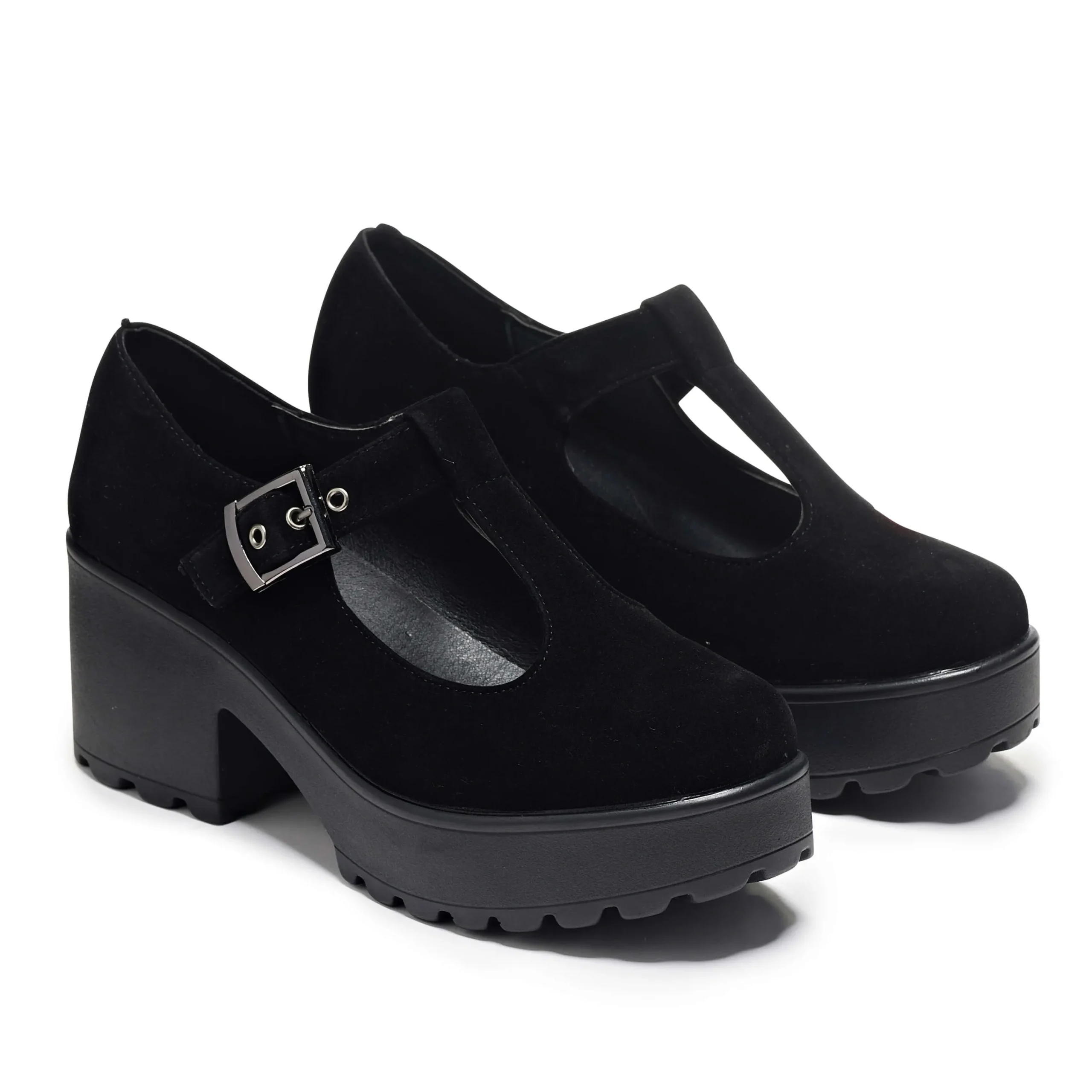 KOI footwear Sai Mary Jane Shoes 'Suede Edition' Black Hot