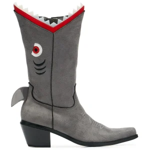 KOI footwear Shark, doo-doo, doo-doo, doo-doo Boots Grey Hot