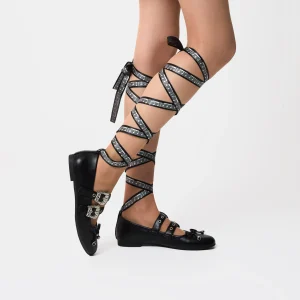 KOI footwear Song Of Rest Bard Flats - Black Flash Sale