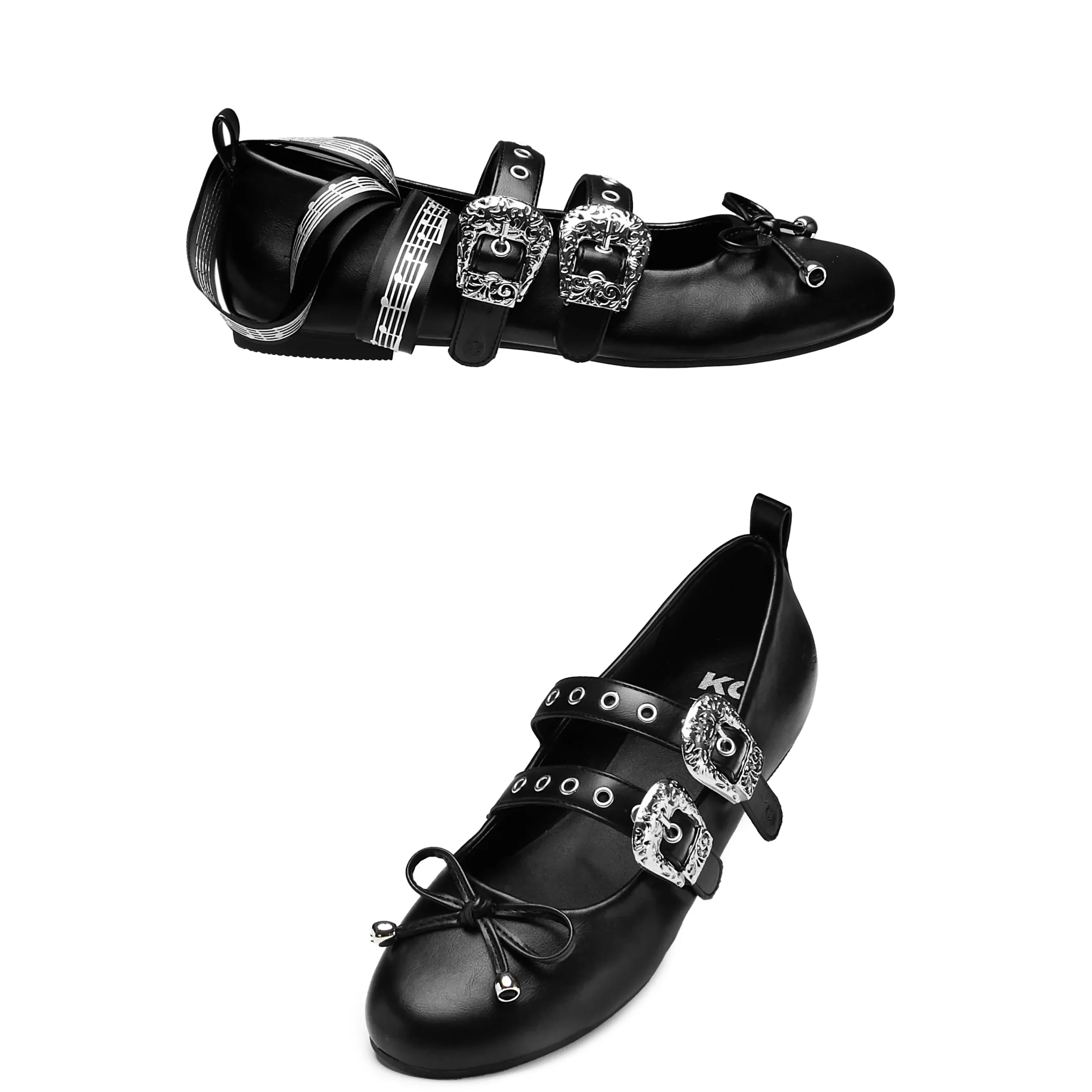 KOI footwear Song Of Rest Bard Flats - Black Flash Sale