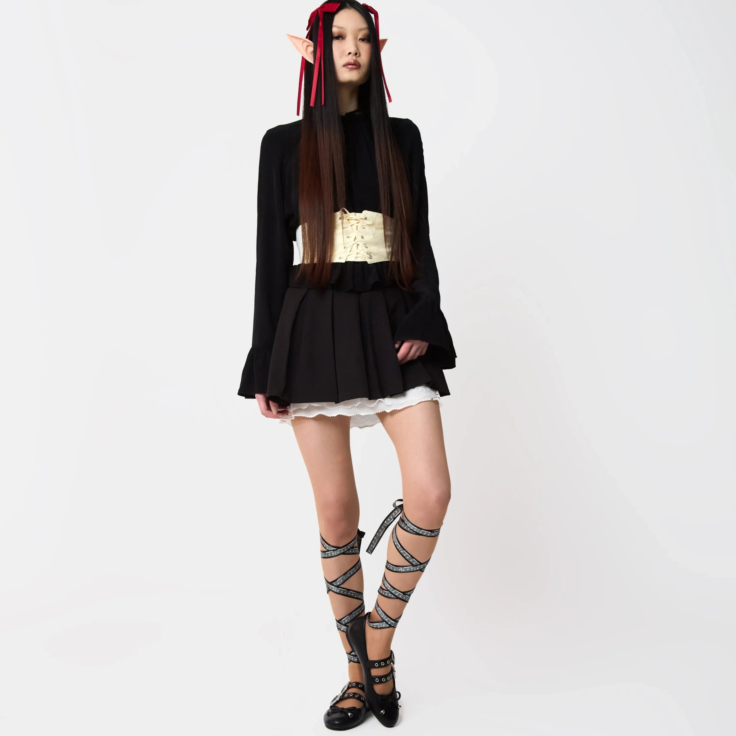 KOI footwear Song Of Rest Bard Flats - Black Flash Sale