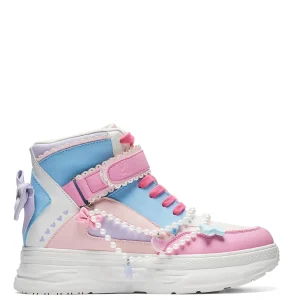 KOI footwear Sugar Wishes Chunky Hi Top Trainers - Pastel Multi Best