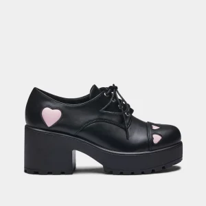 KOI footwear Tennin Heart Shoes Black Online
