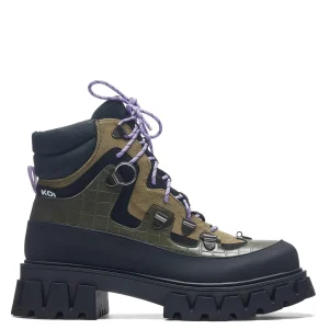 KOI footwear The Koi Reaper Men's Hiking Boots - Tanned Croc Green Sale