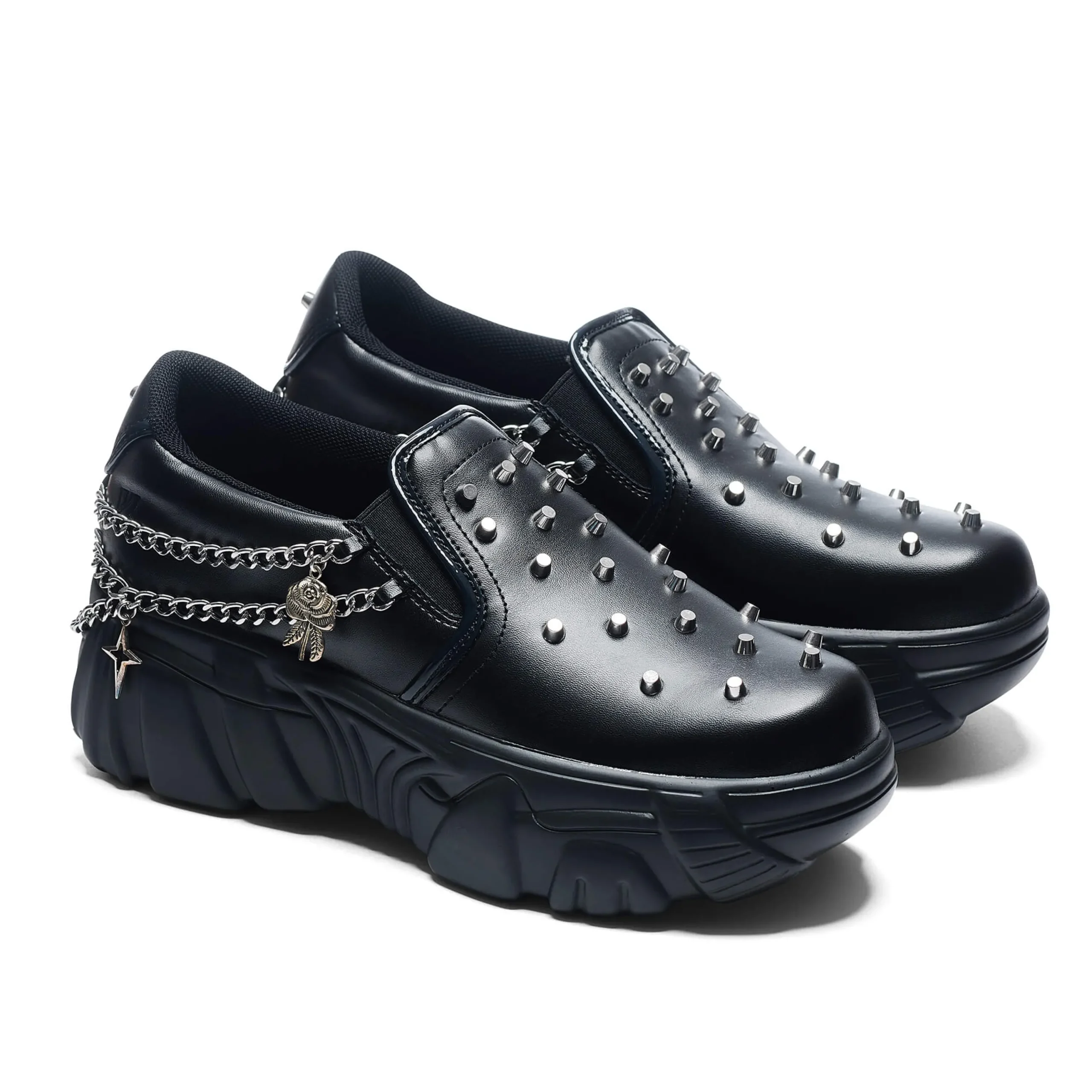 KOI footwear The Summoner Mystic Charm Chunky Slip Ons - Black Best