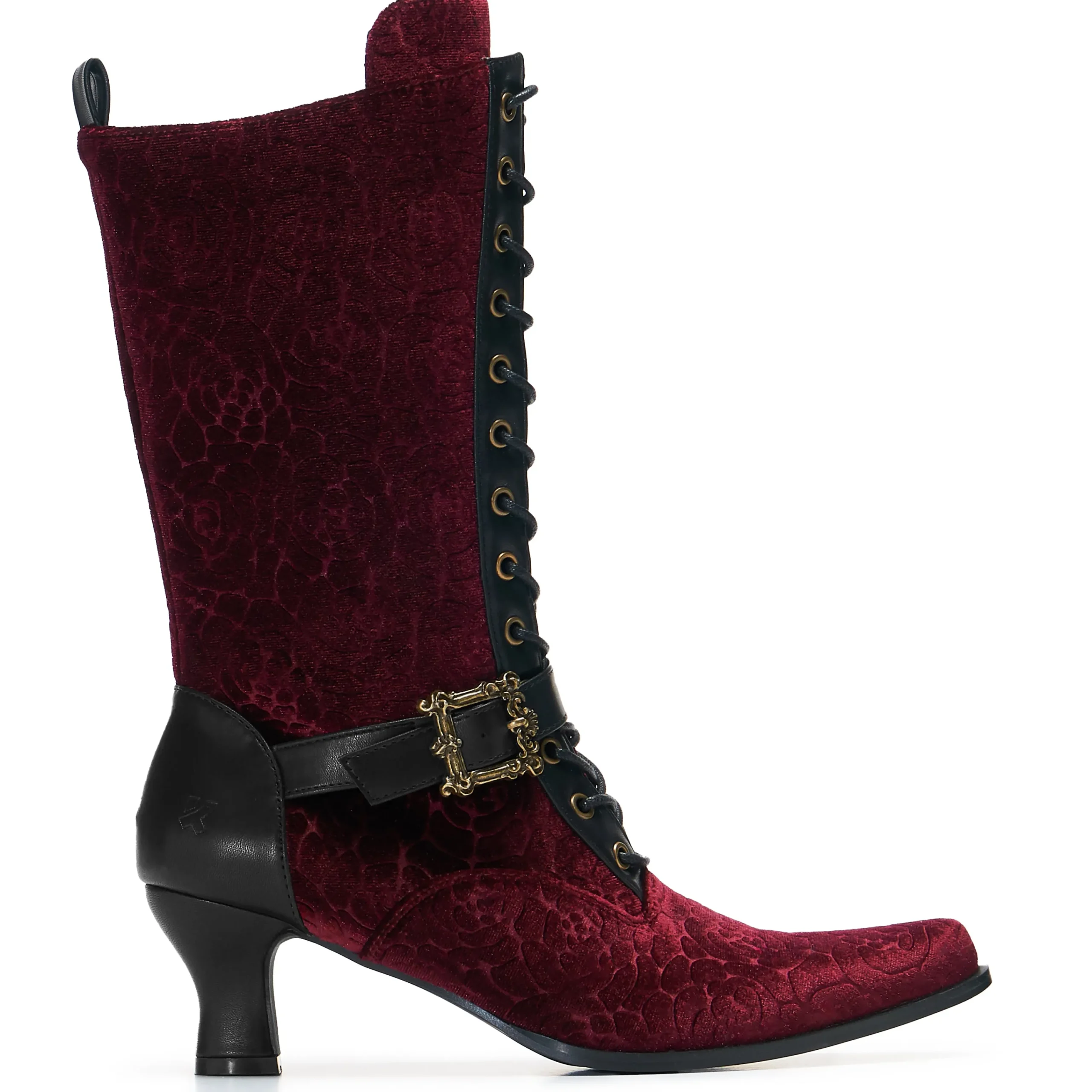 KOI footwear Timeless Truths Ornate Victorian Boots - Burgundy Discount