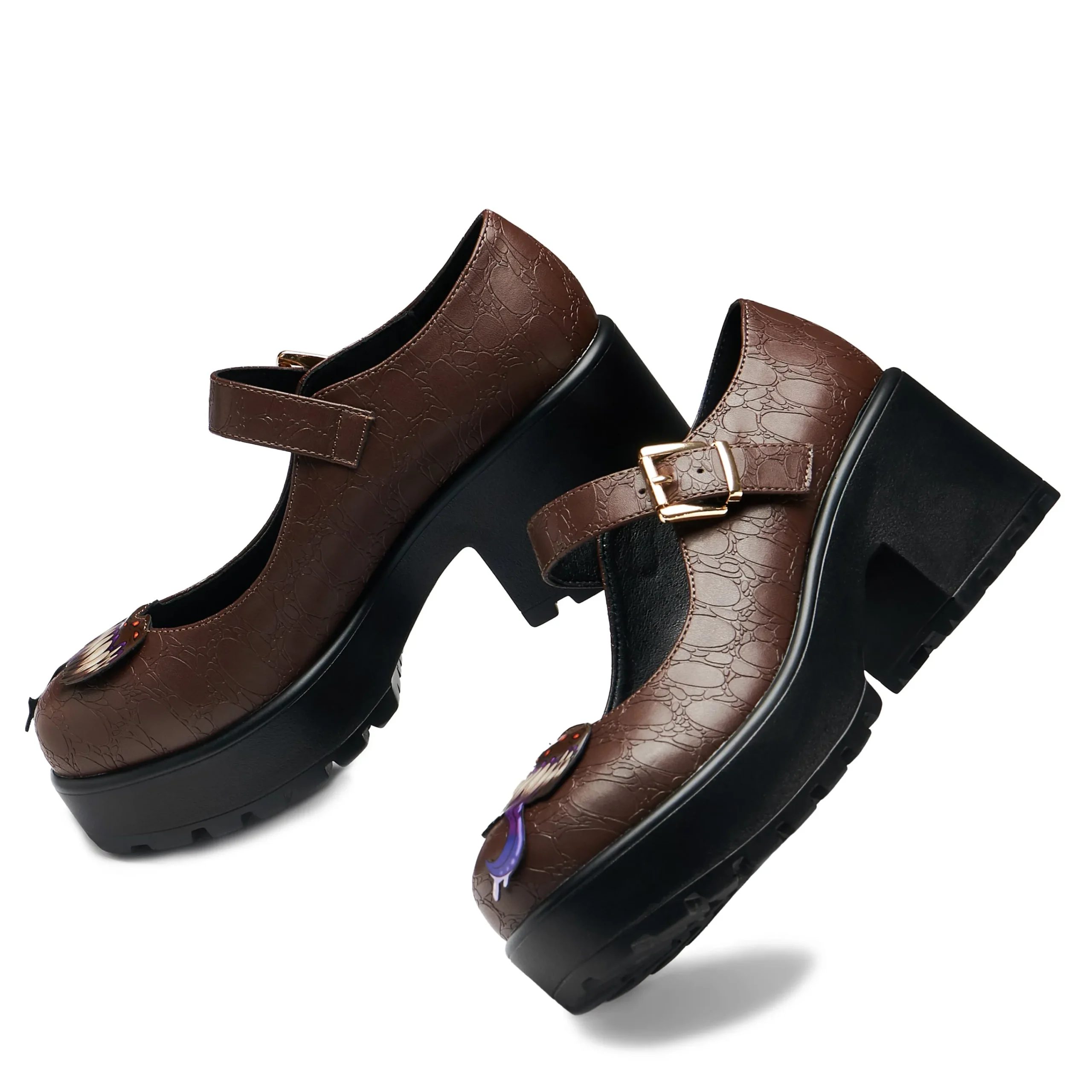 KOI footwear Tira Mary Jane Shoes - ‘Shapechanger Edition’ Brown New