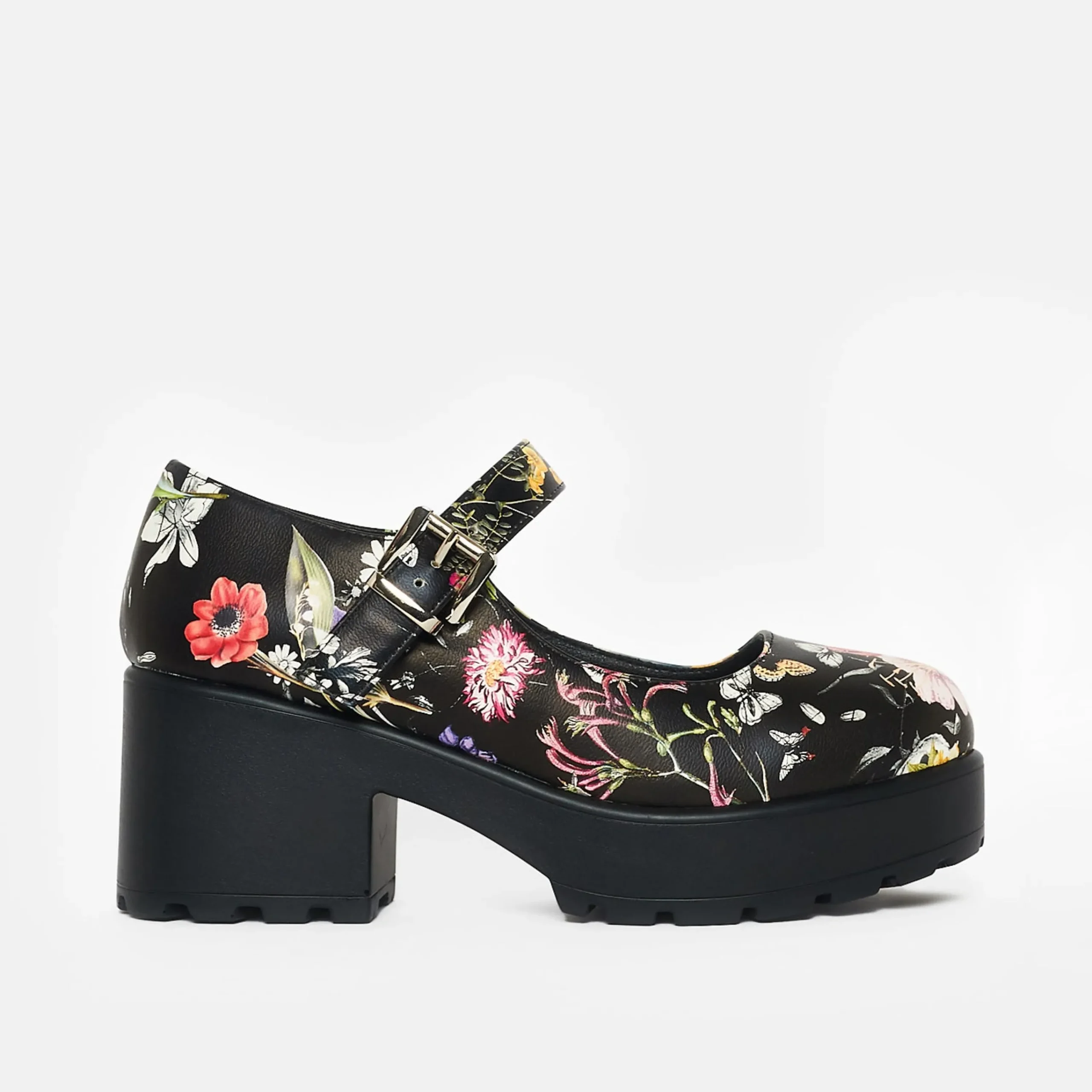 KOI footwear Tira Mary Jane Shoes 'Floral Edition' Black Cheap