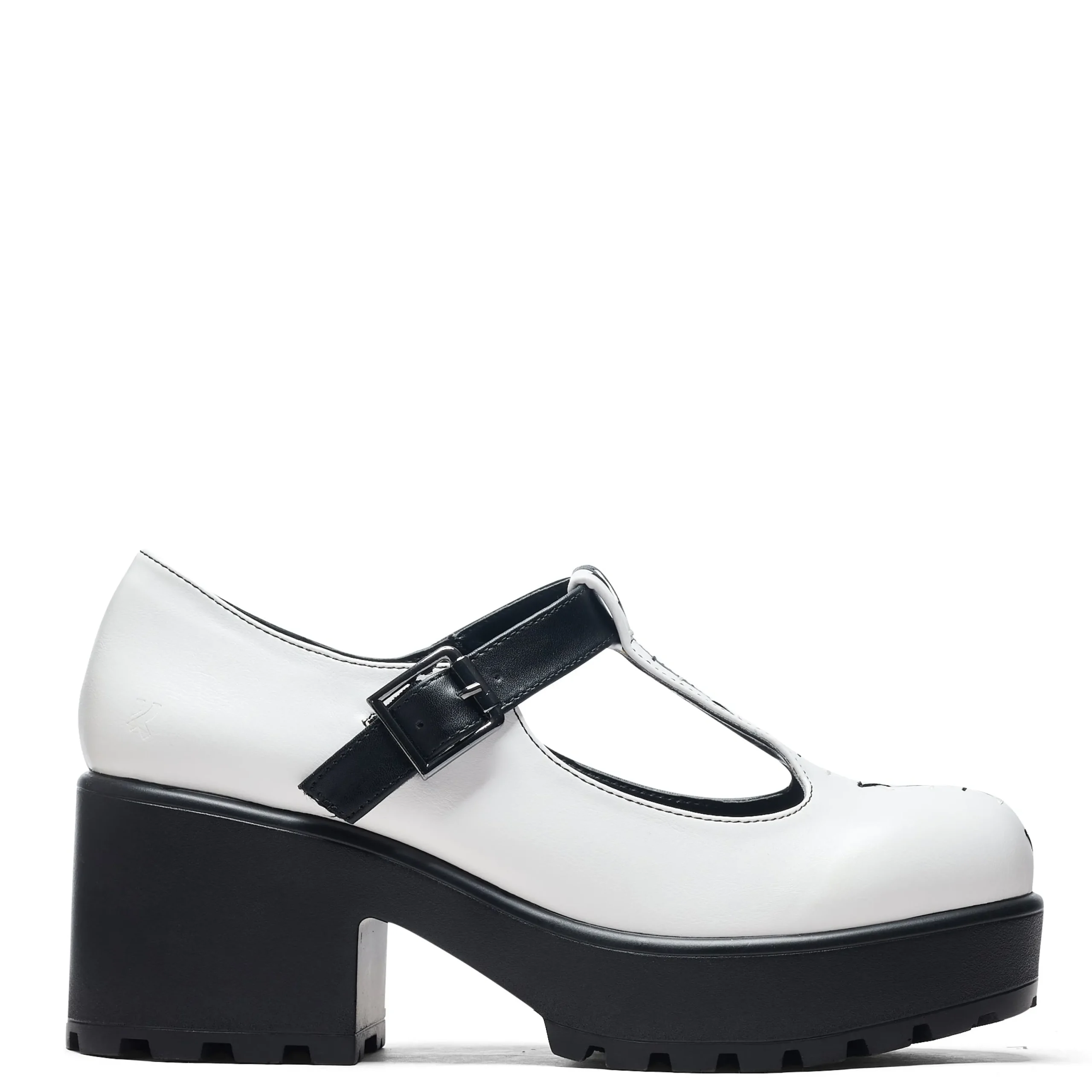 KOI footwear Tira Mary Janes ' Dead or Alive Edition' White Hot