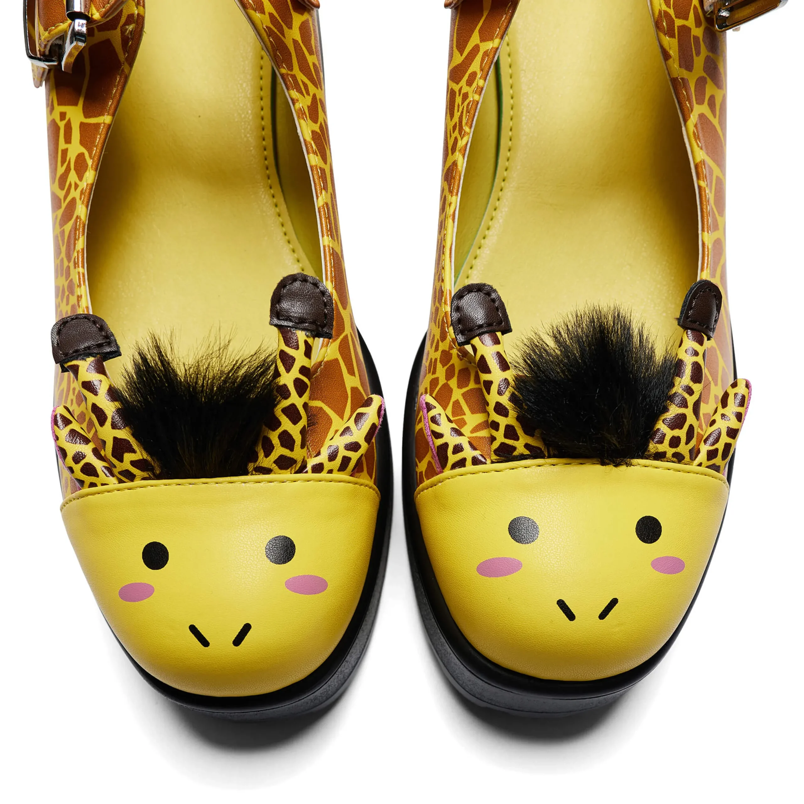 KOI footwear Tira Mary Janes 'Grazing Giraffe Edition' Yellow Online