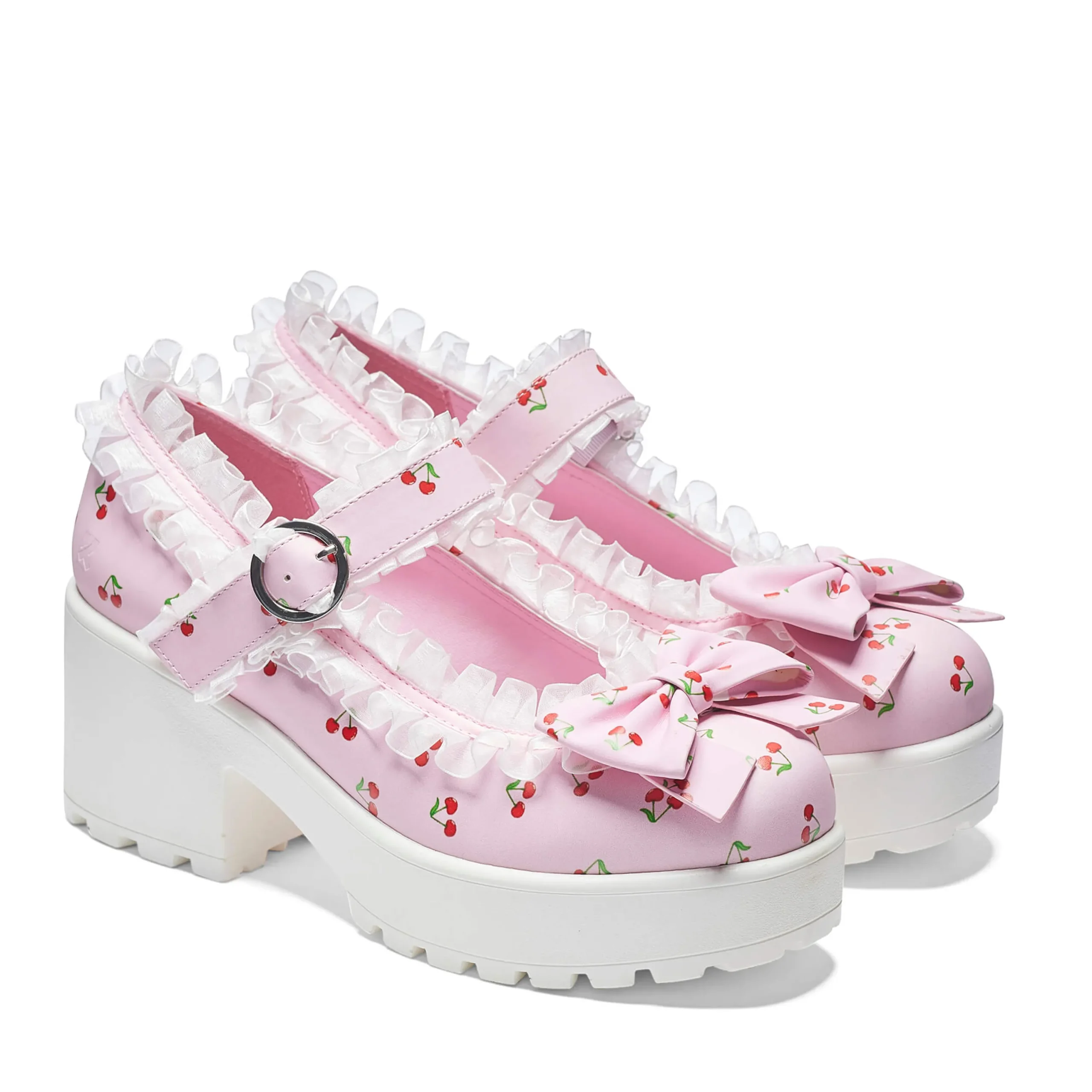 KOI footwear Tira Mary Janes Shoes ' Cherry Bakewell Edition' Pink Fashion